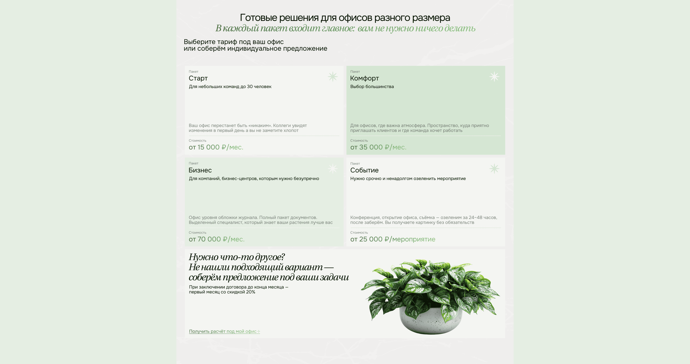 Вердея - сервис по аренде растений — Изображение №9 — Интерфейсы на Dprofile