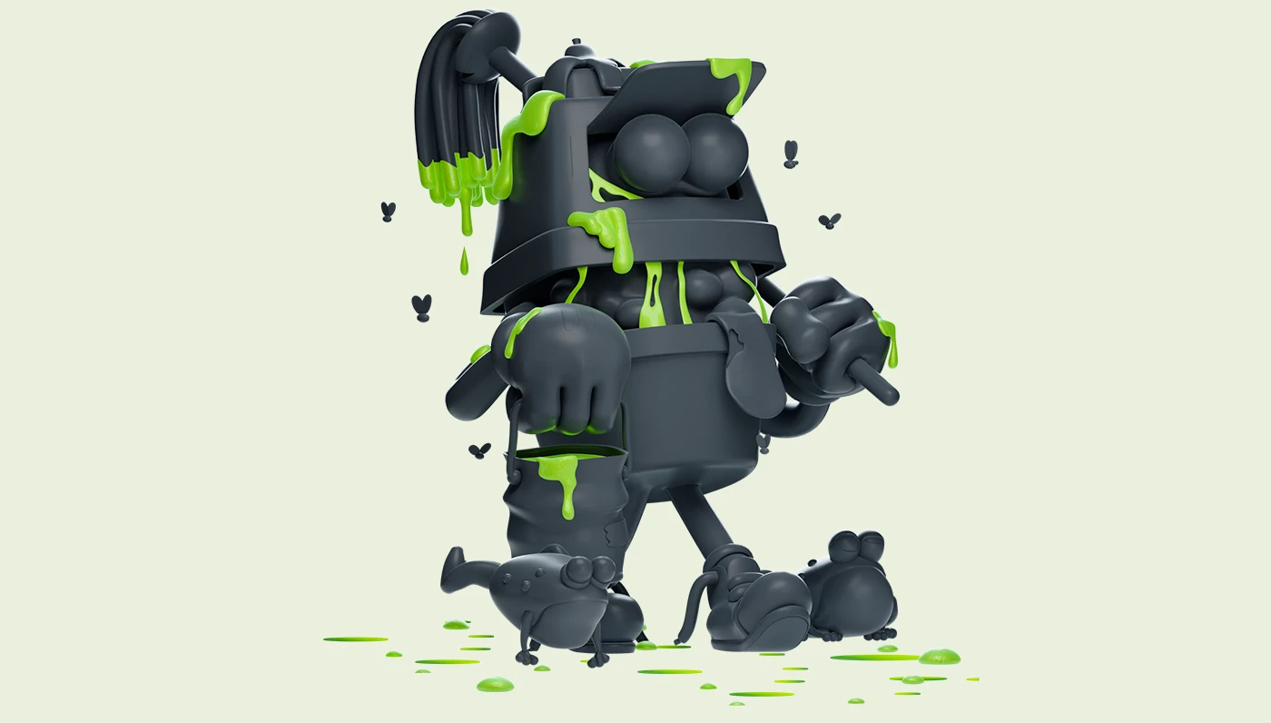 3D Garbage Friend — Изображение №6 — Иллюстрация, 3D на Dprofile