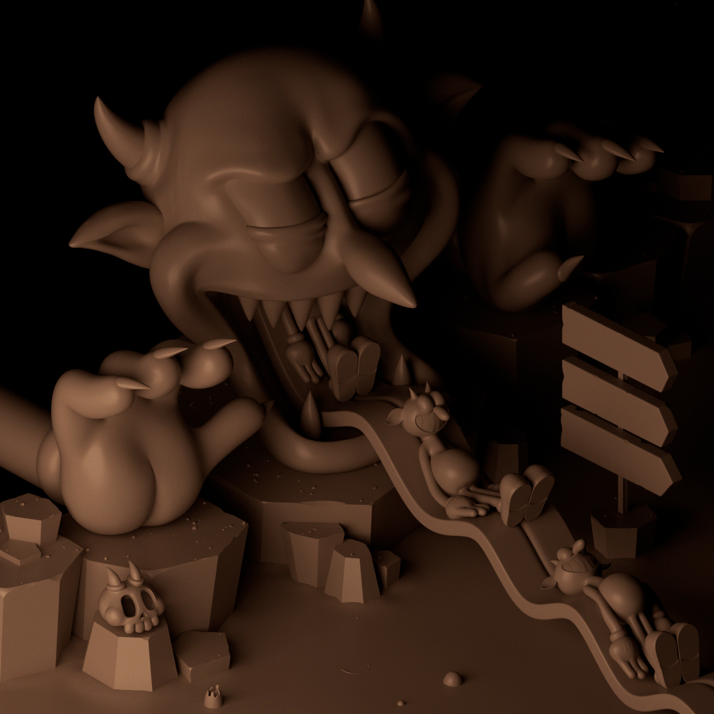 3D HellFluenser — Изображение №16 — Иллюстрация, 3D на Dprofile