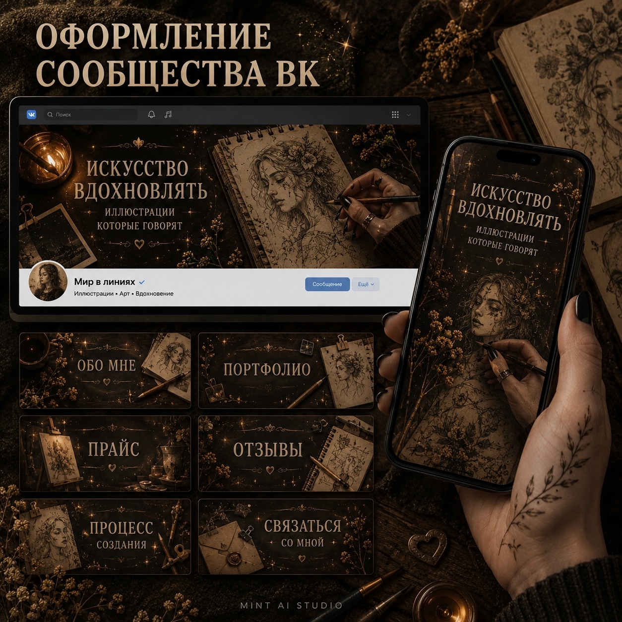 Оформления сообщество ВК — Изображение №2 — Графика на Dprofile