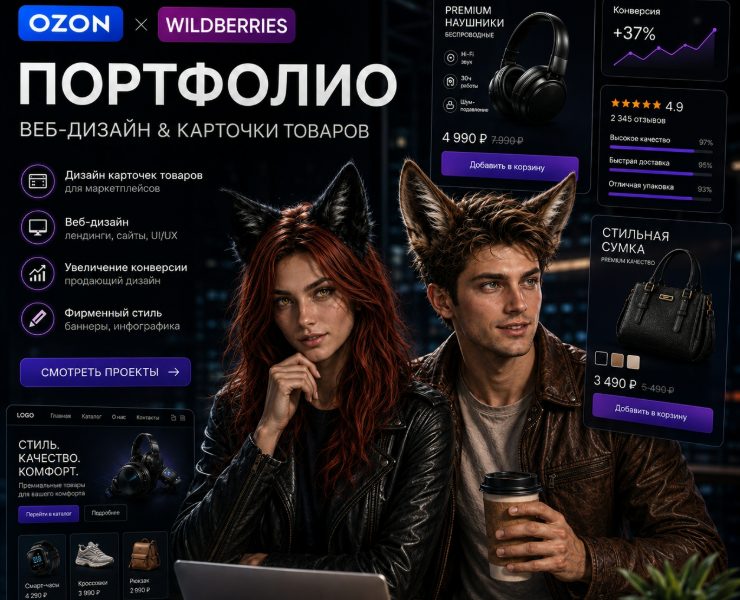 Примеры работ (карточки товаров) на Dprofile