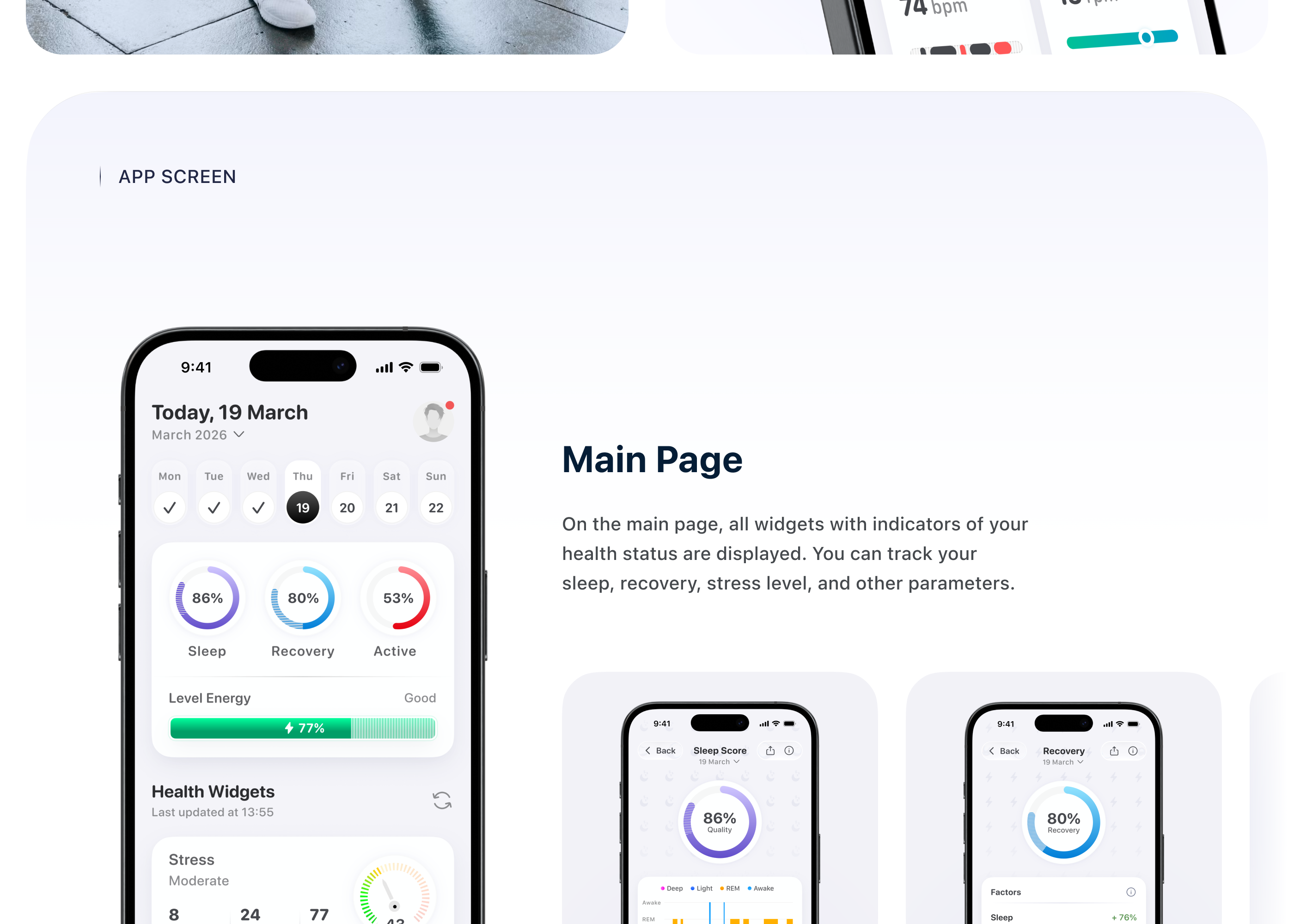 Body Flow | Health and Fitness Tracker — Изображение №4 — Интерфейсы на Dprofile