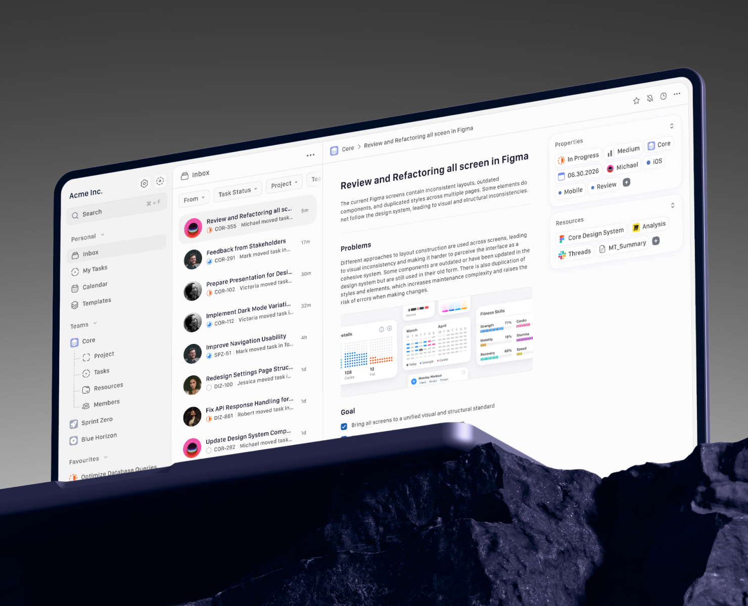 Project Manager Platform — Интерфейсы на Dprofile