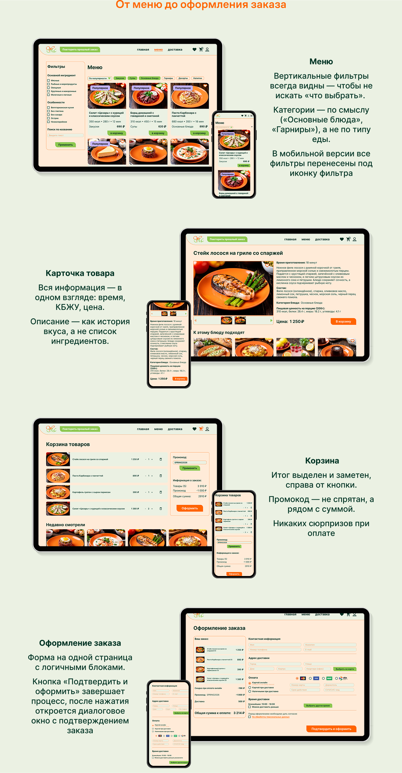 YouMeal — доставка еды высокого уровня — Изображение №9 — Интерфейсы на Dprofile