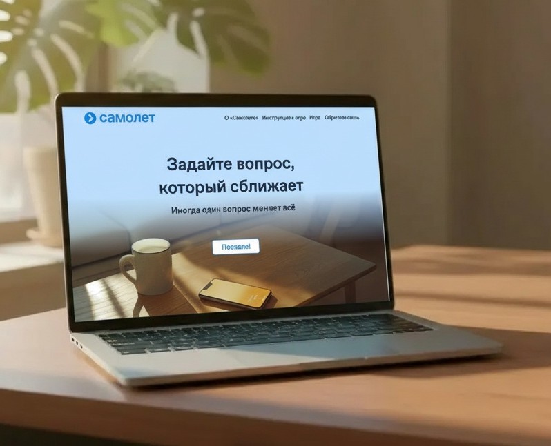 Спецпроект диджитал-карточки "Самолет" — Интерфейсы на Dprofile