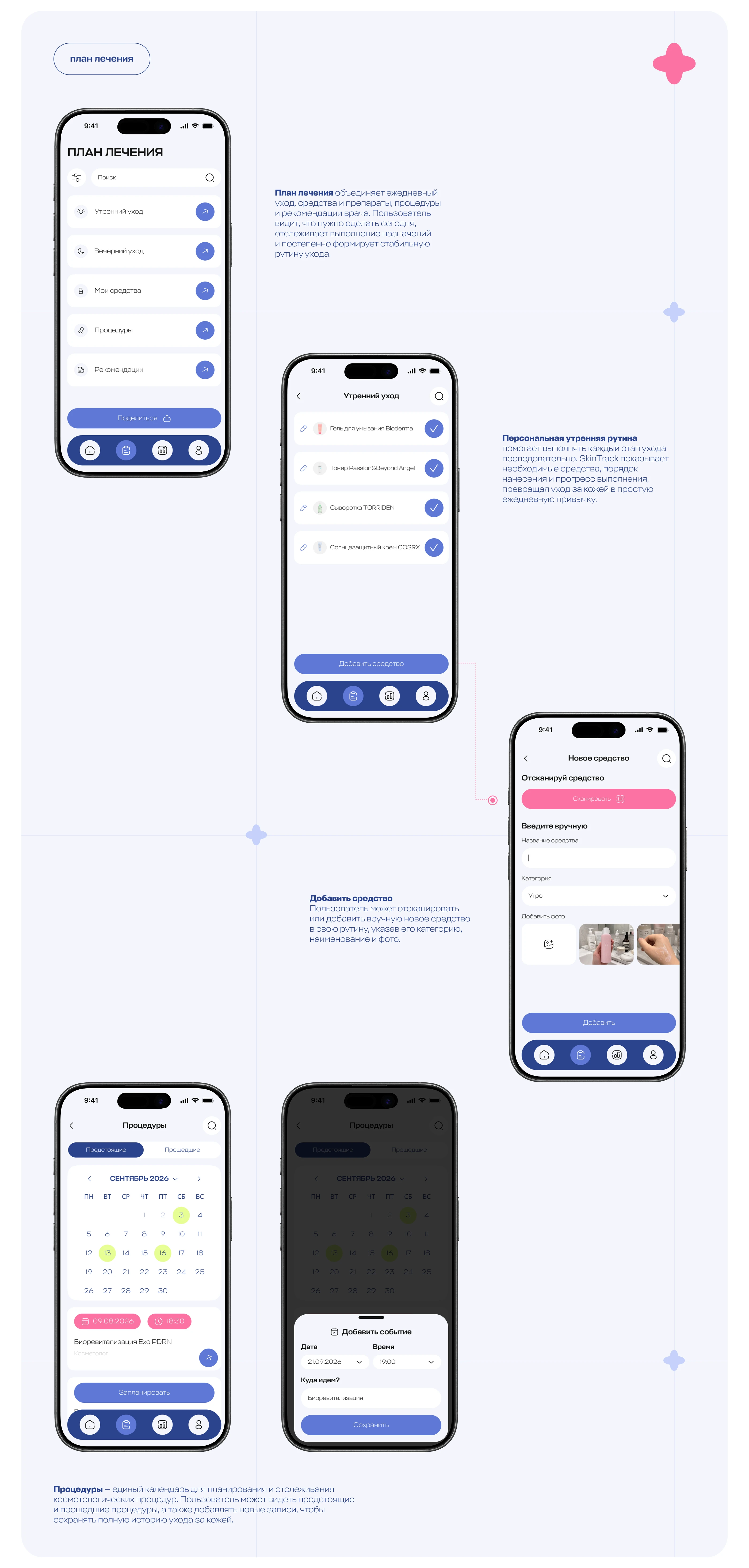 SkinTrack | Mobile app for personalized skincare — Изображение №14 — Интерфейсы, Нейро на Dprofile