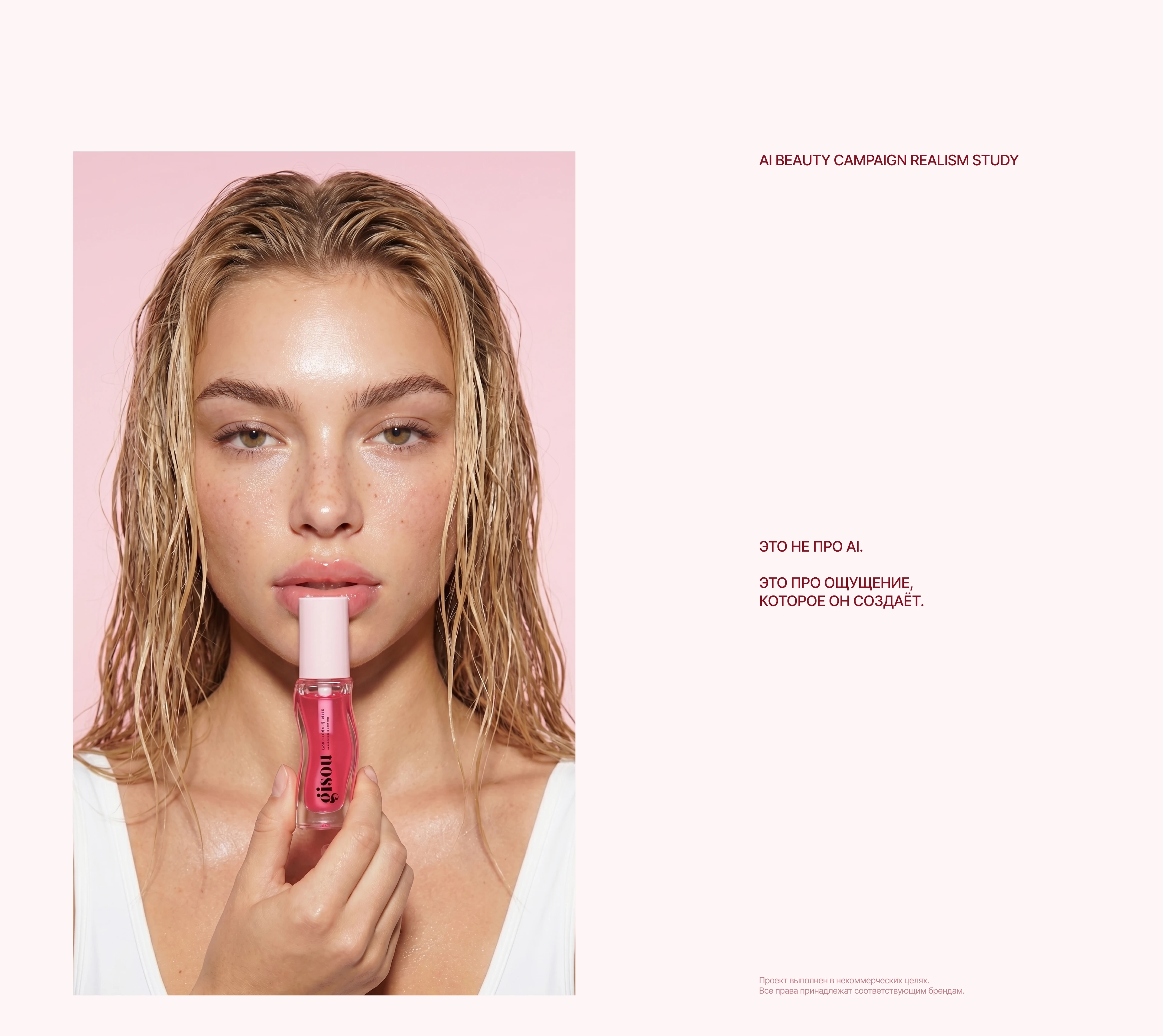 Ai Beauty Concept for GISOU / Ai концепт для GISOU — Изображение №8 — Нейро на Dprofile