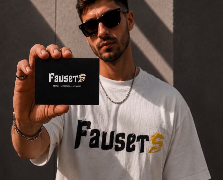 Дизайн концепция фирменного стиля магазин одежды fausets на Dprofile