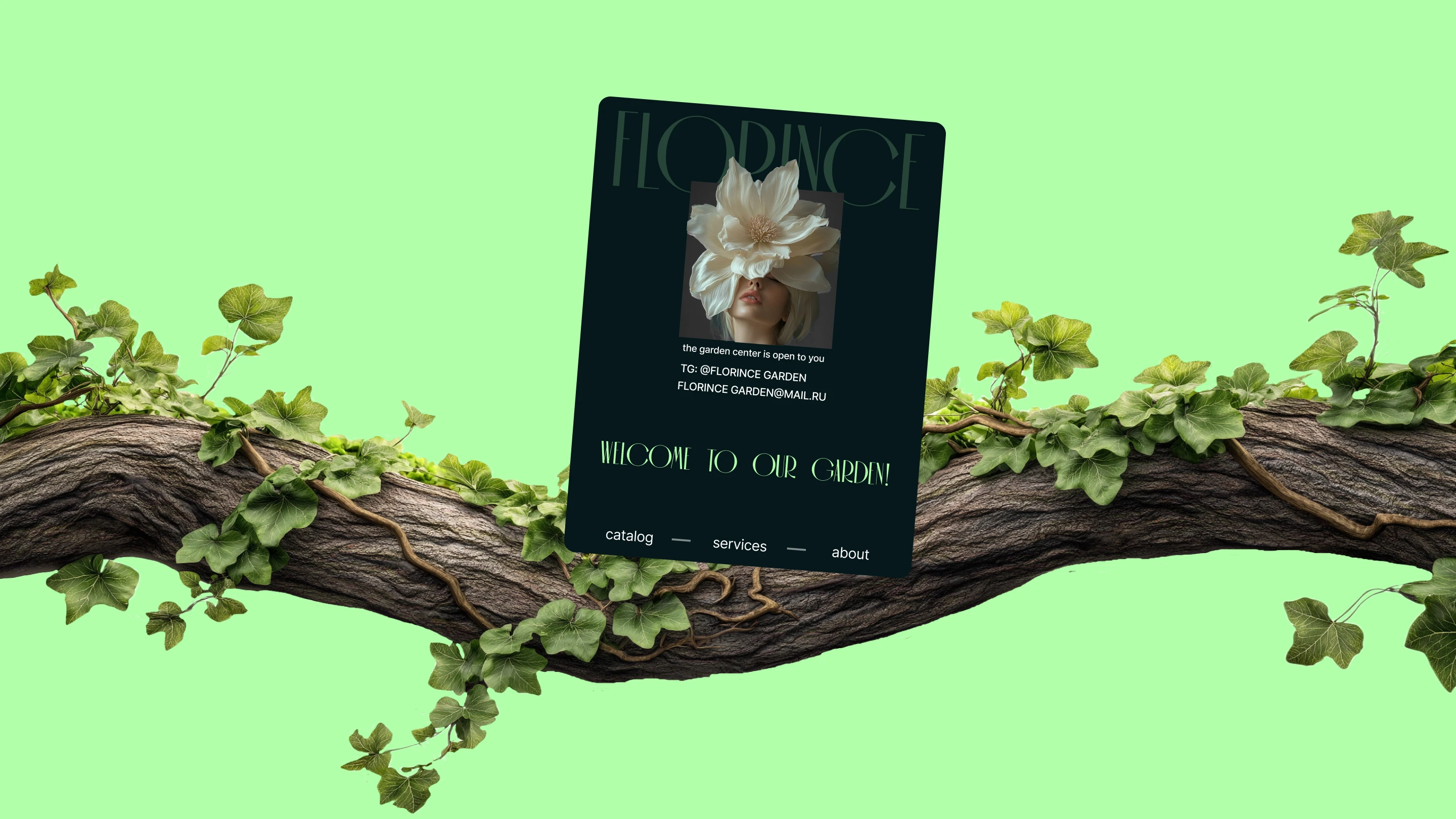 Florince.The garden nursery. — Изображение №4 — Интерфейсы, Брендинг на Dprofile