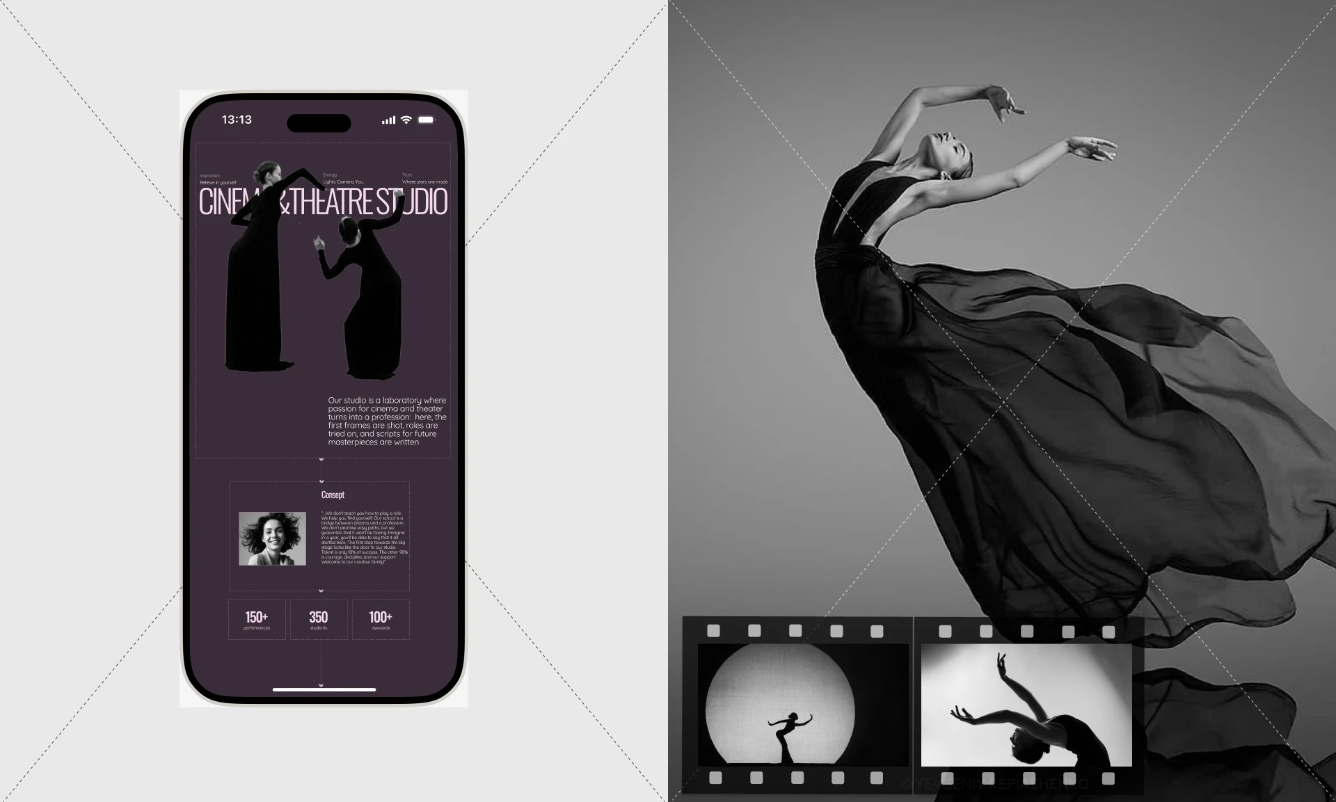 Cinema&Theatre studio — Изображение №4 — Интерфейсы, Брендинг на Dprofile