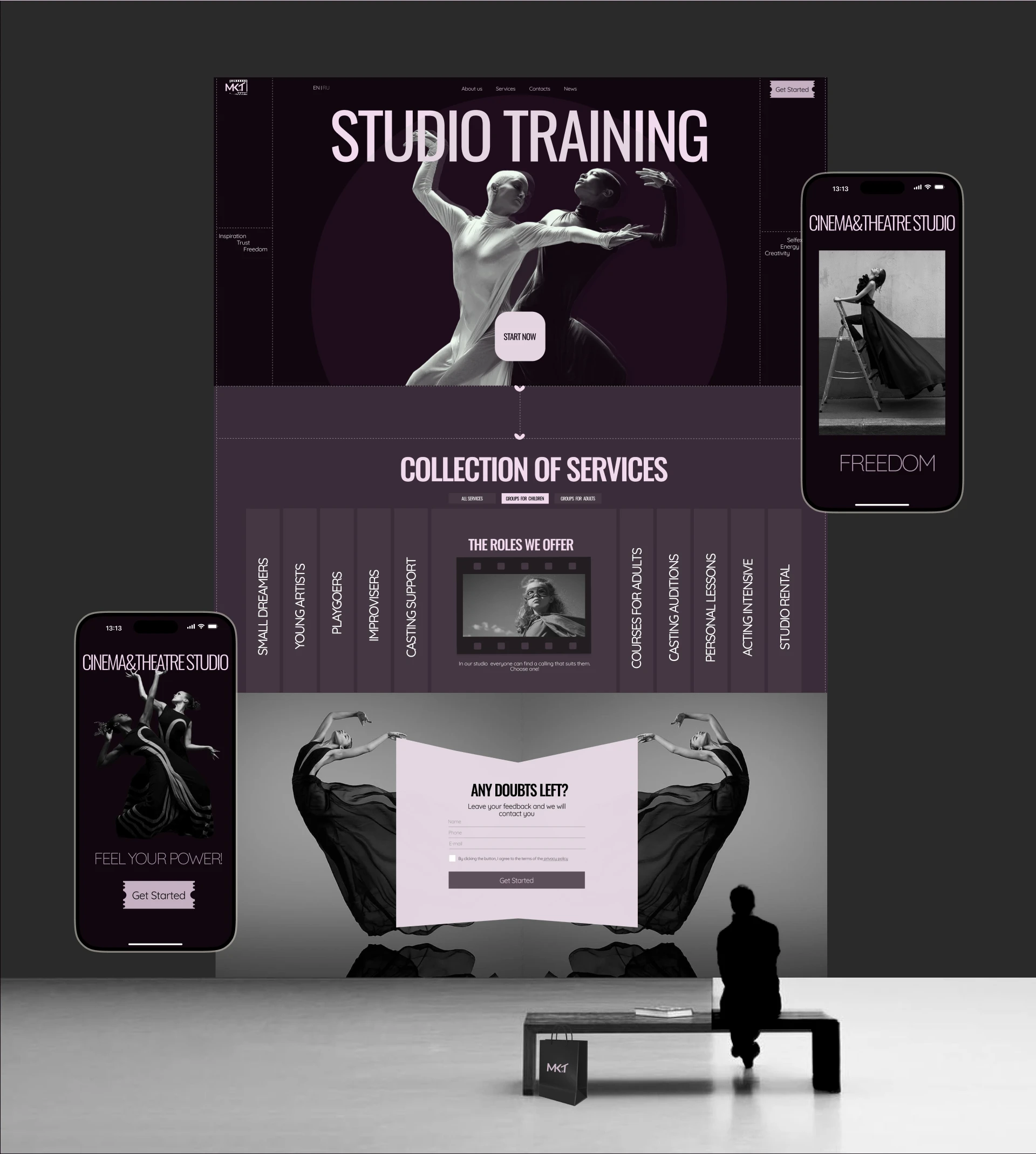 Cinema&Theatre studio — Изображение №12 — Интерфейсы, Брендинг на Dprofile