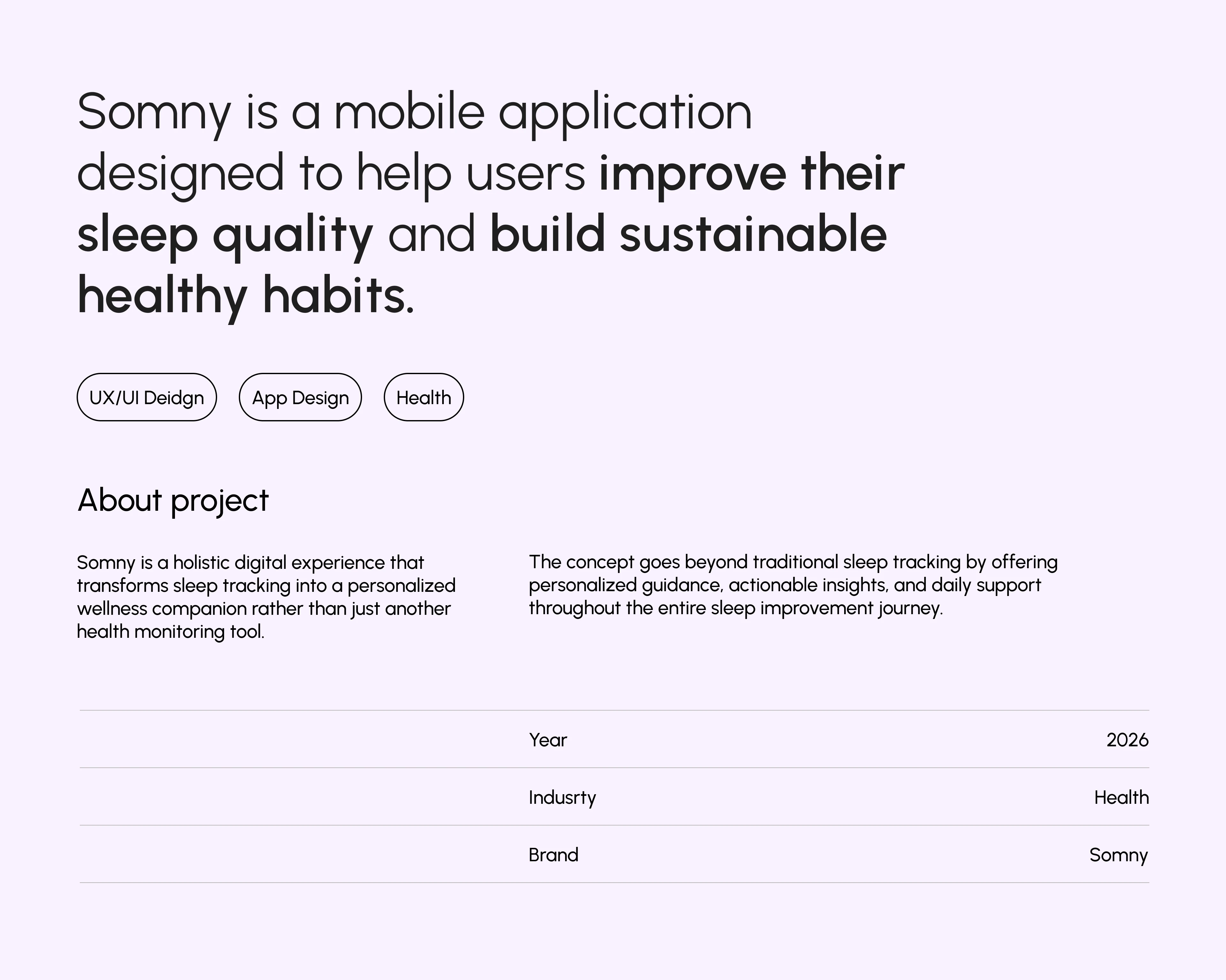 SOMNY | sleep tracking app — Изображение №2 — Интерфейсы на Dprofile