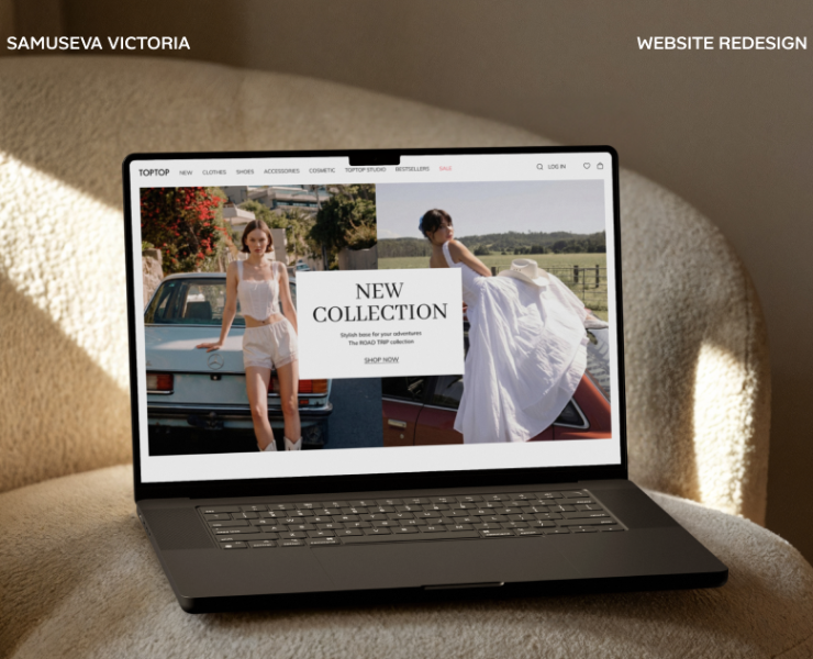 TOPTOP E-commerce Redesign — Интерфейсы на Dprofile