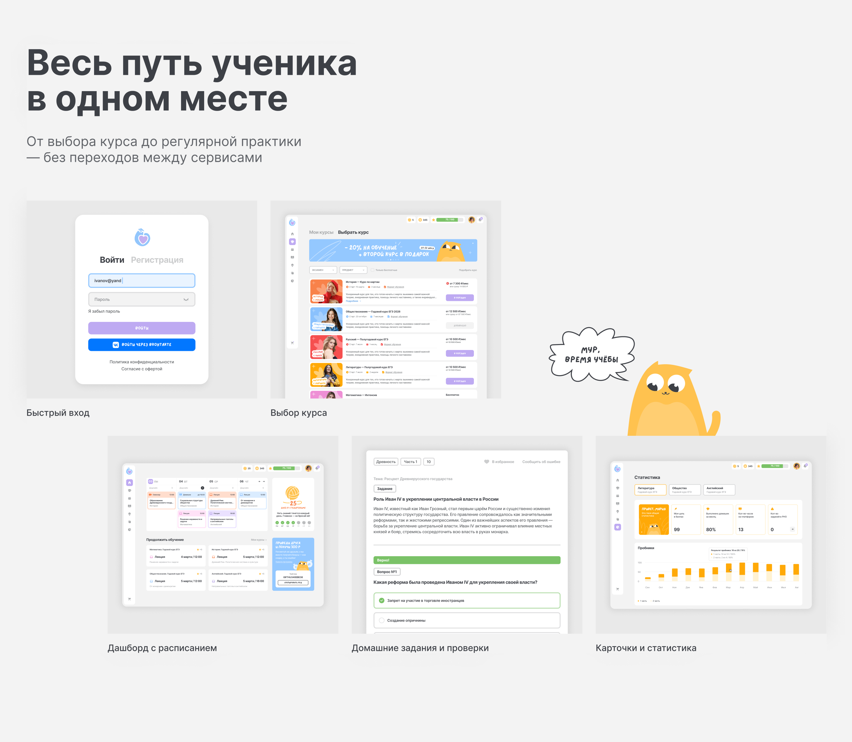 Стадикэтс — Изображение №5 — Интерфейсы, Брендинг на Dprofile
