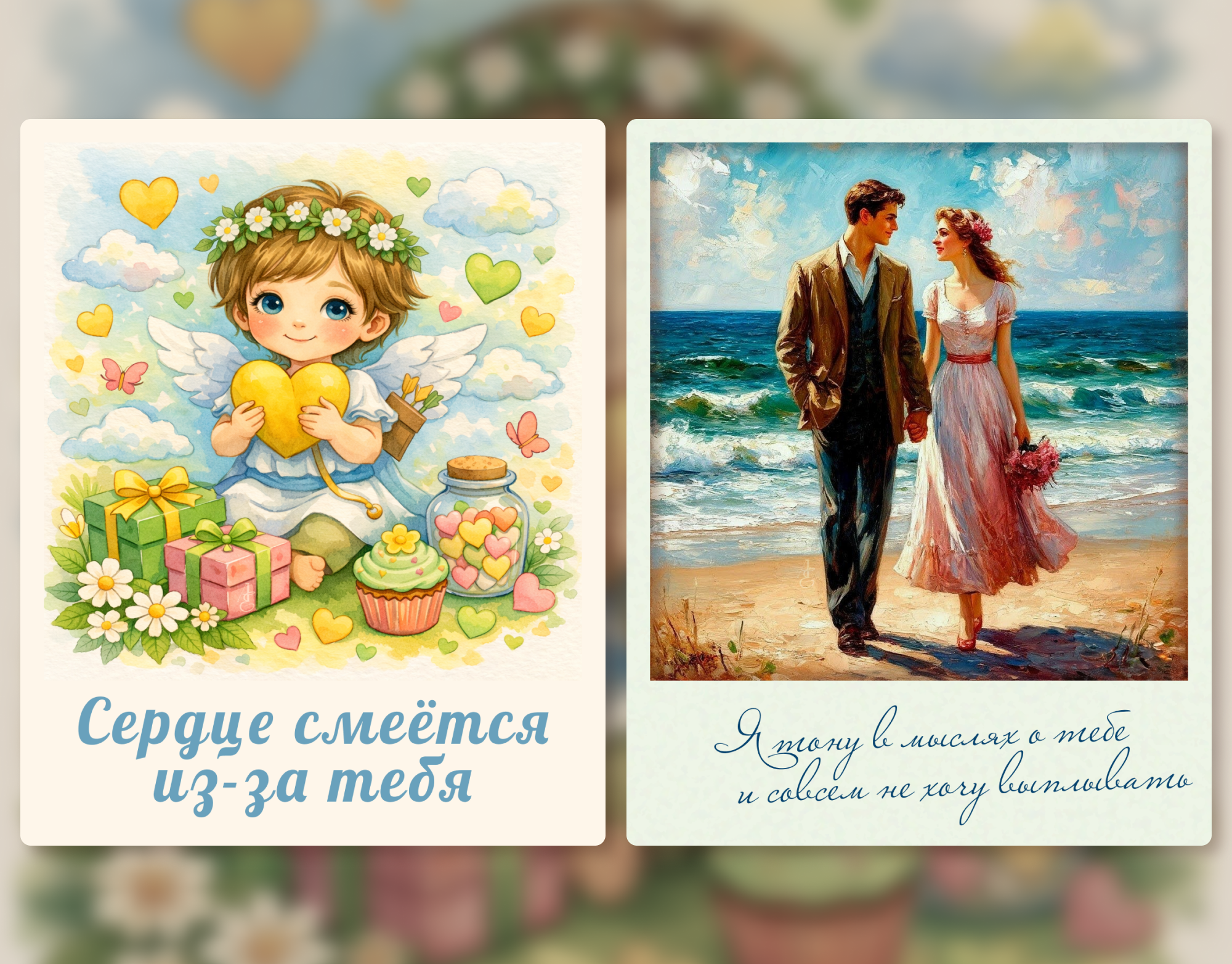 Открытки ко дню Влюбленных — Изображение №6 — Иллюстрация, Нейро на Dprofile