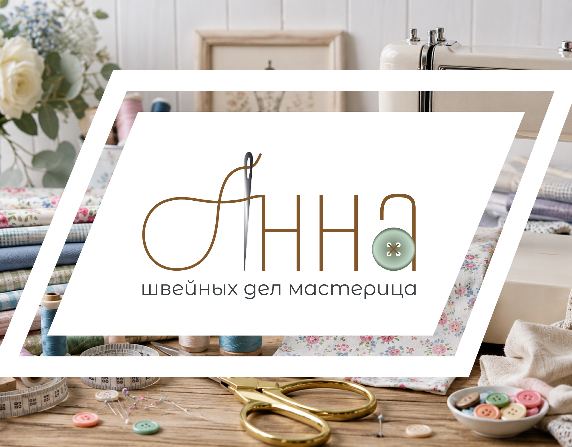 Логотип и визитка для швеи — Изображение №1 — Интерфейсы, Брендинг на Dprofile