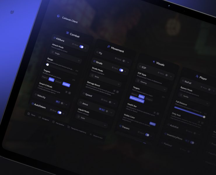 Catlavan Client — Custom Minecraft Client Interface — Интерфейсы на Dprofile