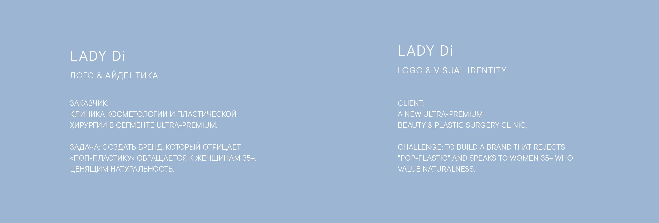 Lady Di. Beauty & Plastic Surgery Clinic — Изображение №1 — Брендинг на Dprofile