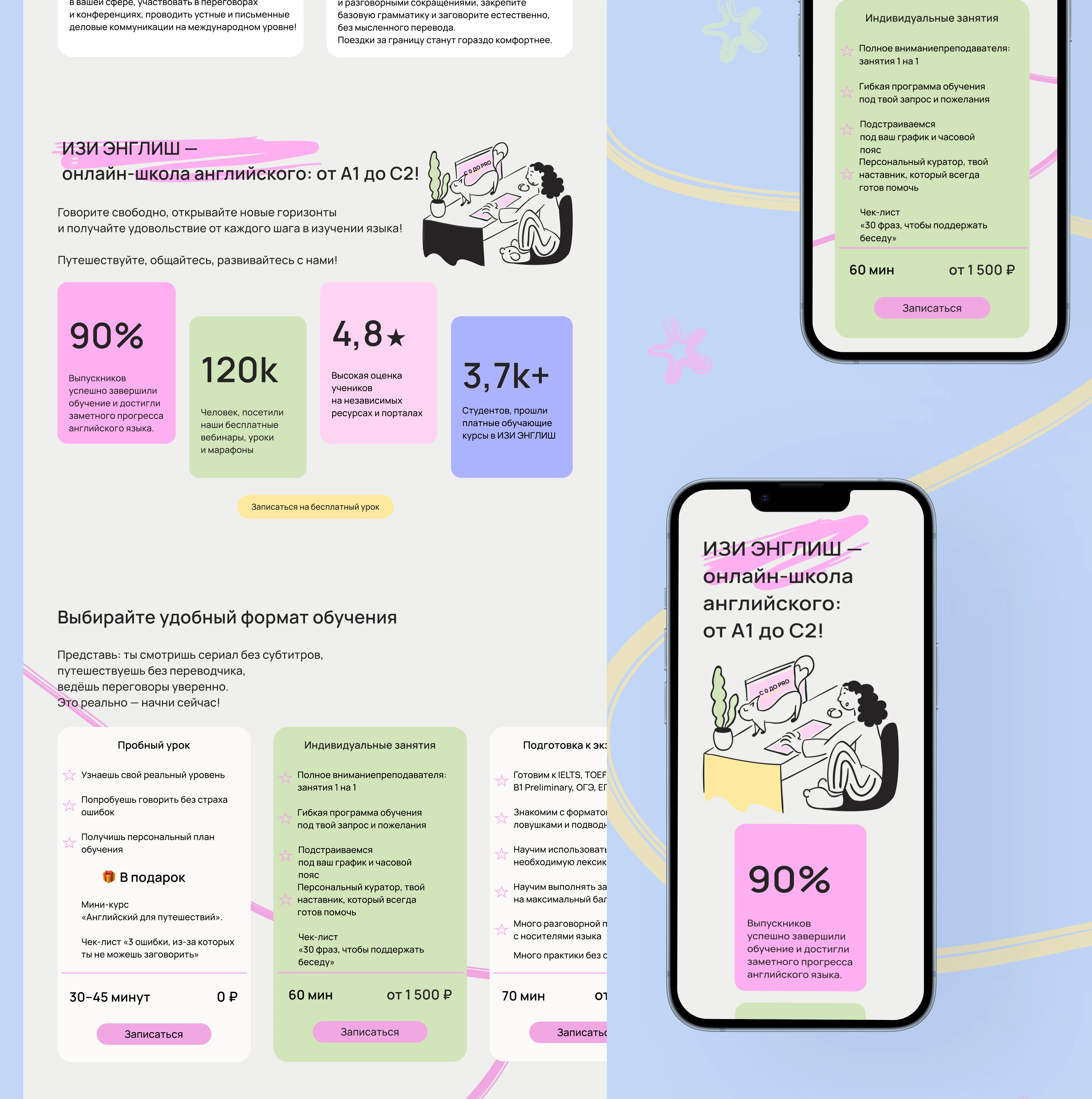 Online English School | website — Изображение №7 — Интерфейсы на Dprofile