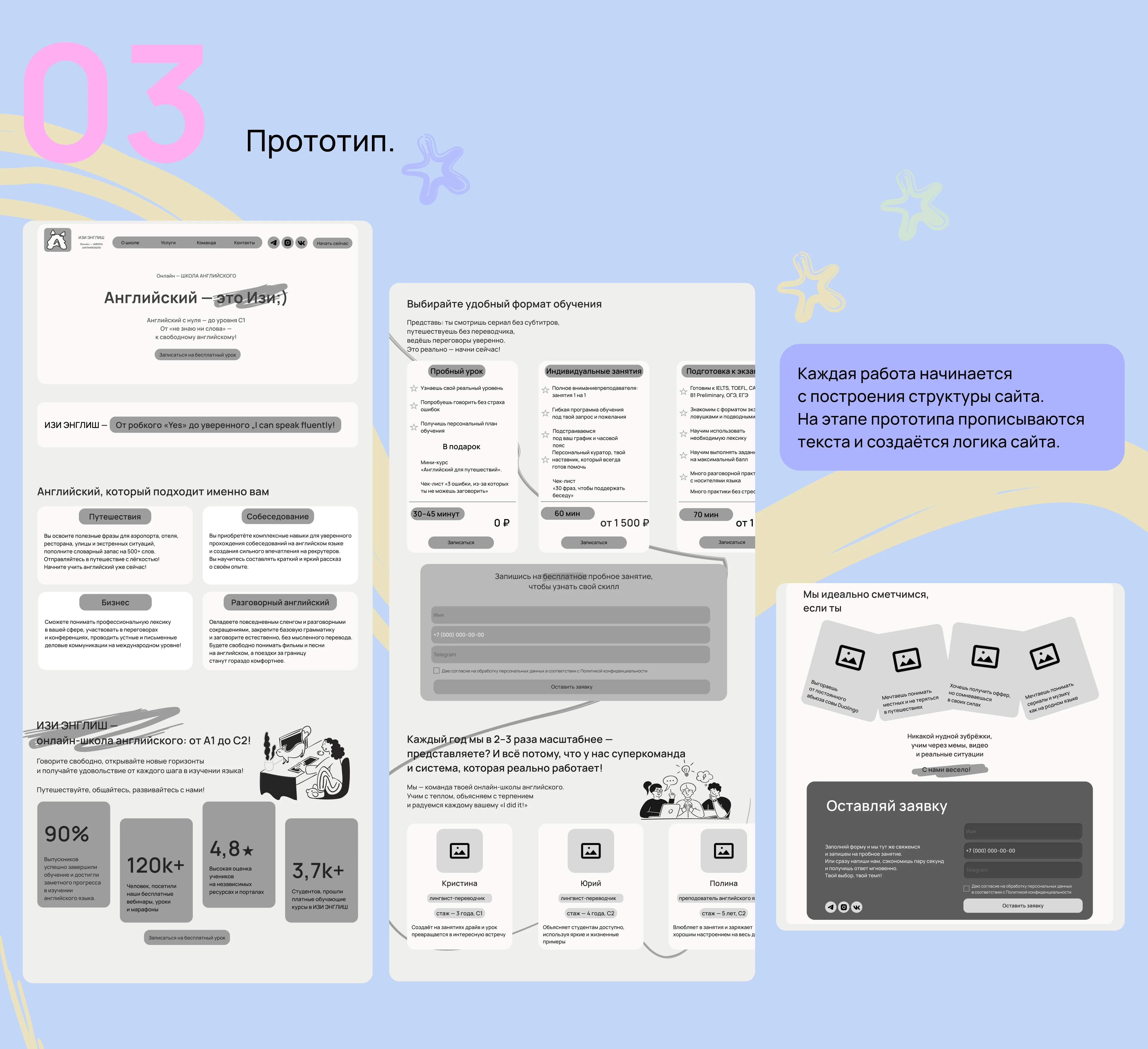 Online English School | website — Изображение №5 — Интерфейсы на Dprofile