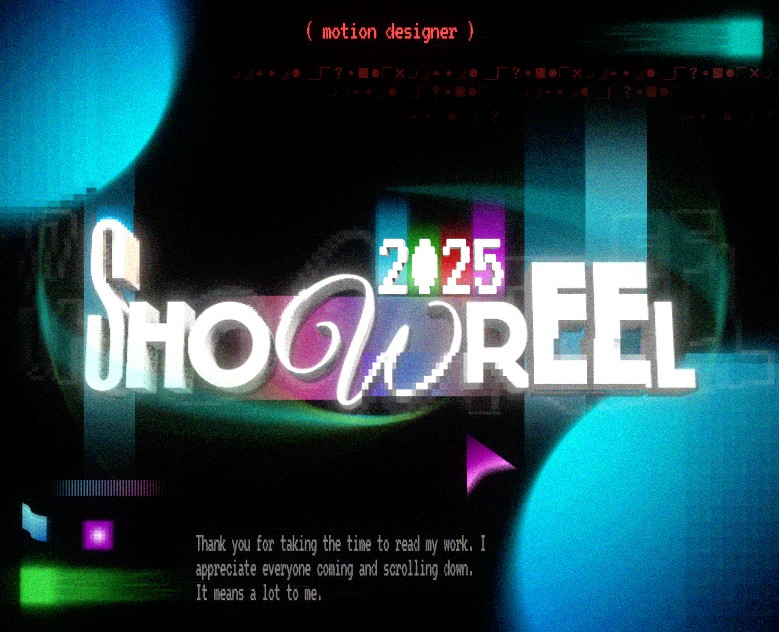 Motion design portfolio | Showreel 2025 — Анимация на Dprofile