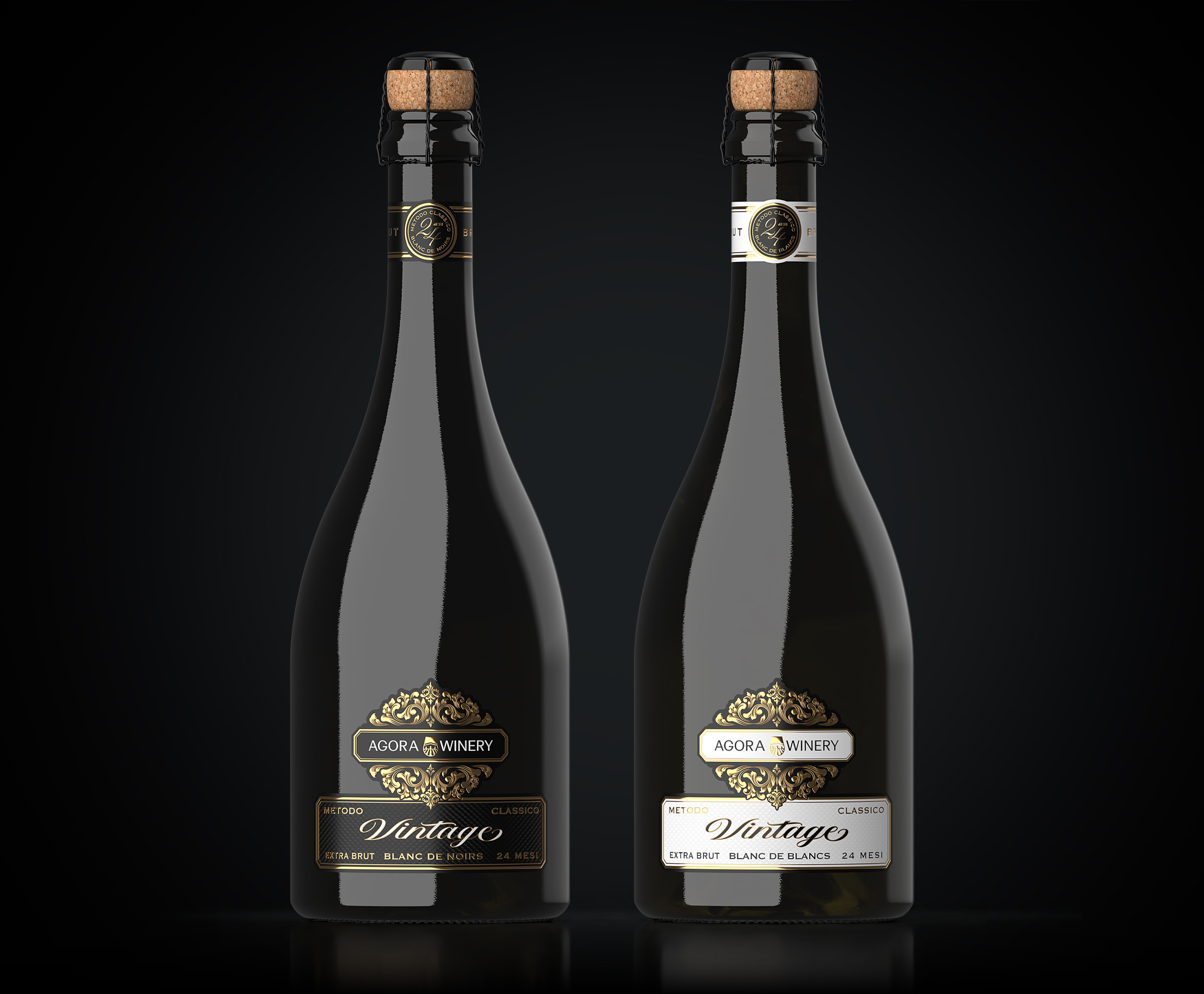 Игристое вино "Agora Winery Vintage" — Изображение №1 — Брендинг, Промдизайн на Dprofile