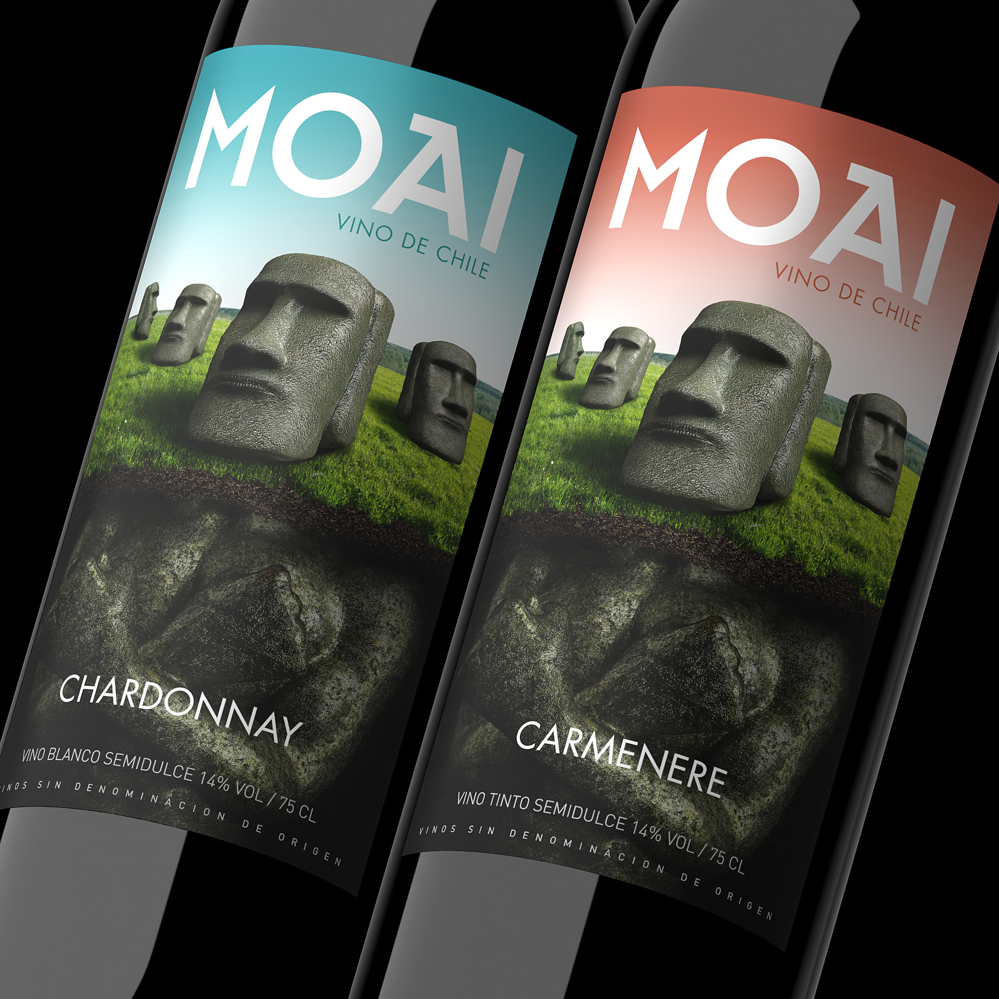 Чилийское вино "Moai" — Изображение №2 — Брендинг, Промдизайн на Dprofile