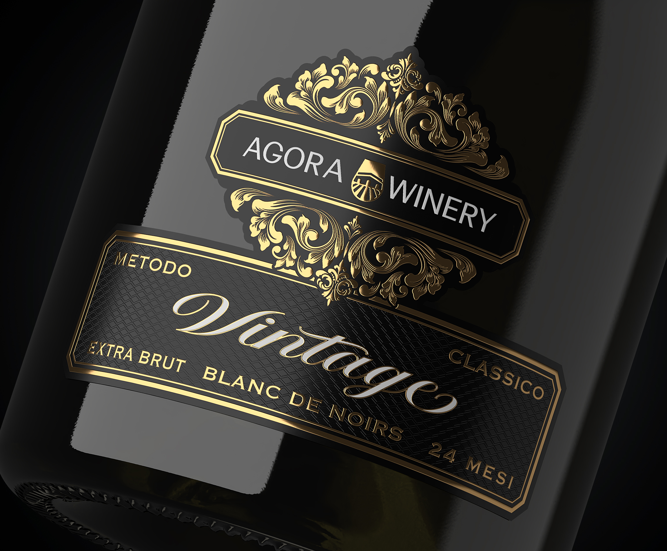 Игристое вино "Agora Winery Vintage" — Изображение №2 — Брендинг, Промдизайн на Dprofile