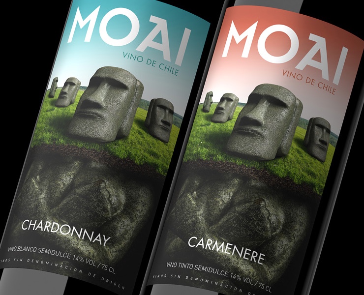Чилийское вино "Moai" — Брендинг, Промдизайн на Dprofile