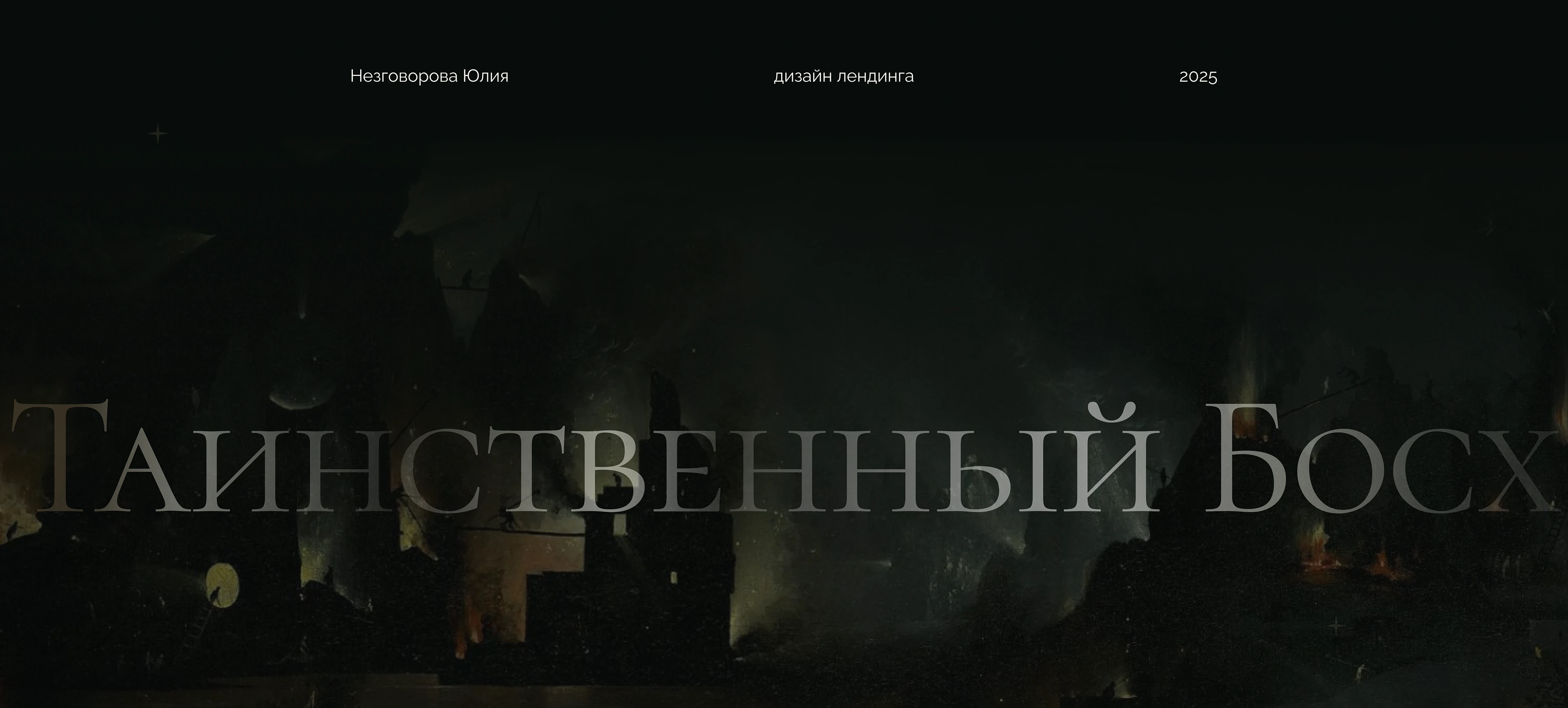 Лендинг для продвижения книги «Таинственный Босх». — Изображение №1 — Интерфейсы на Dprofile