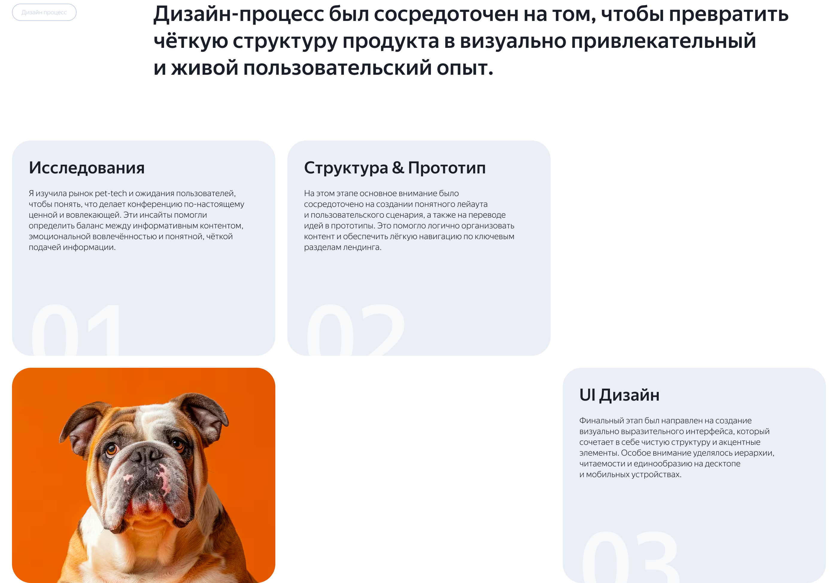Лендинг для конференции Pet Tech от Яндекса | Веб-дизайн — Изображение №6 — Интерфейсы на Dprofile