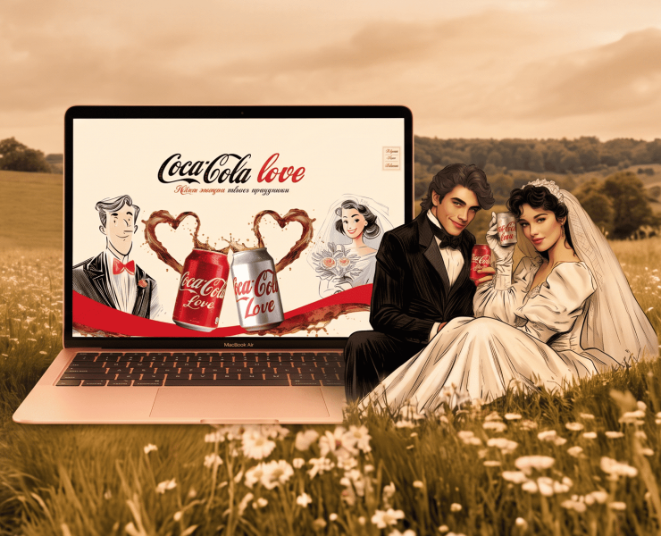 Coca-cola LOVE creative project — Нейро на Dprofile
