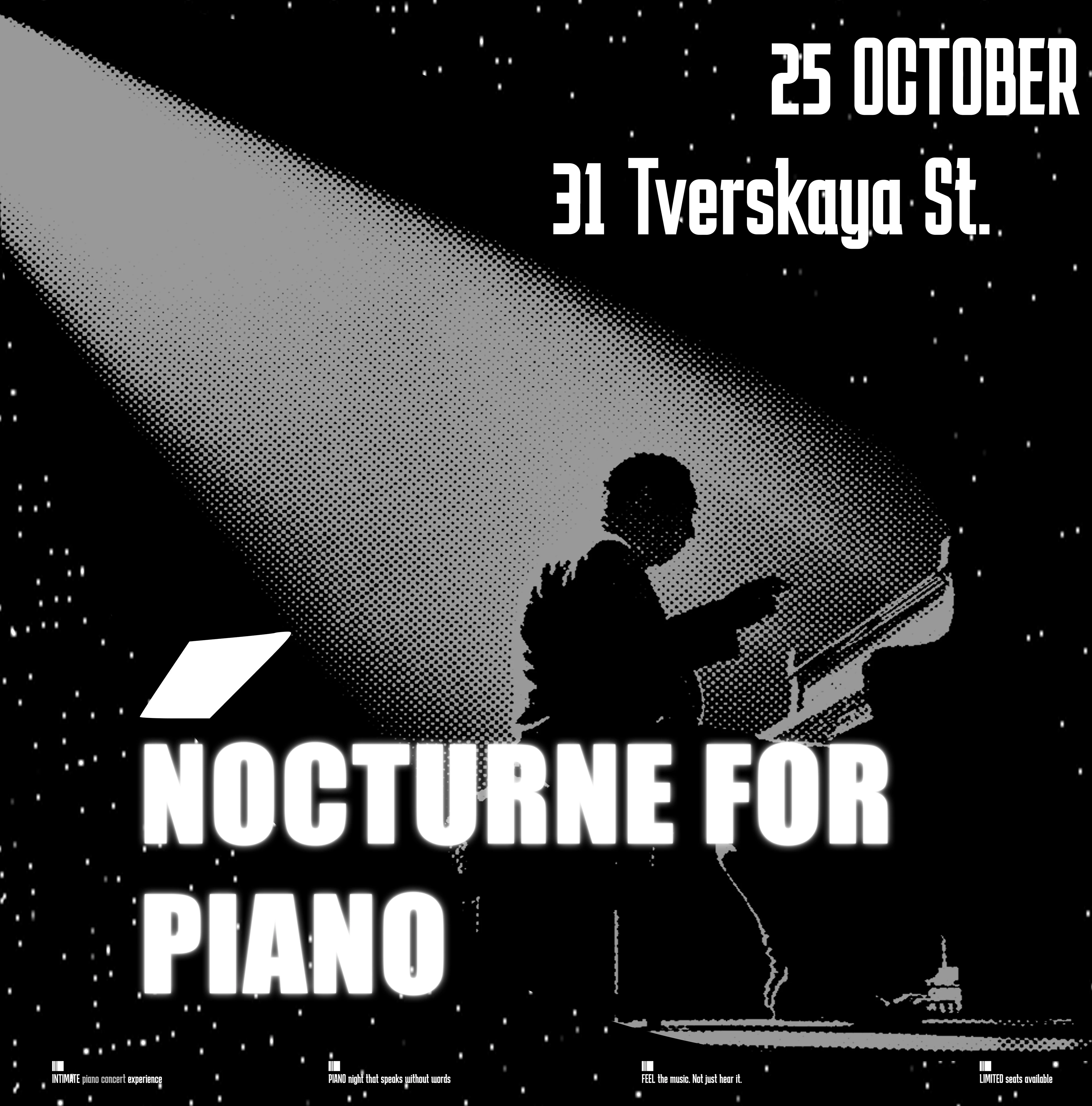 Piano concert. Poster design — Изображение №1 — Интерфейсы, Графика на Dprofile