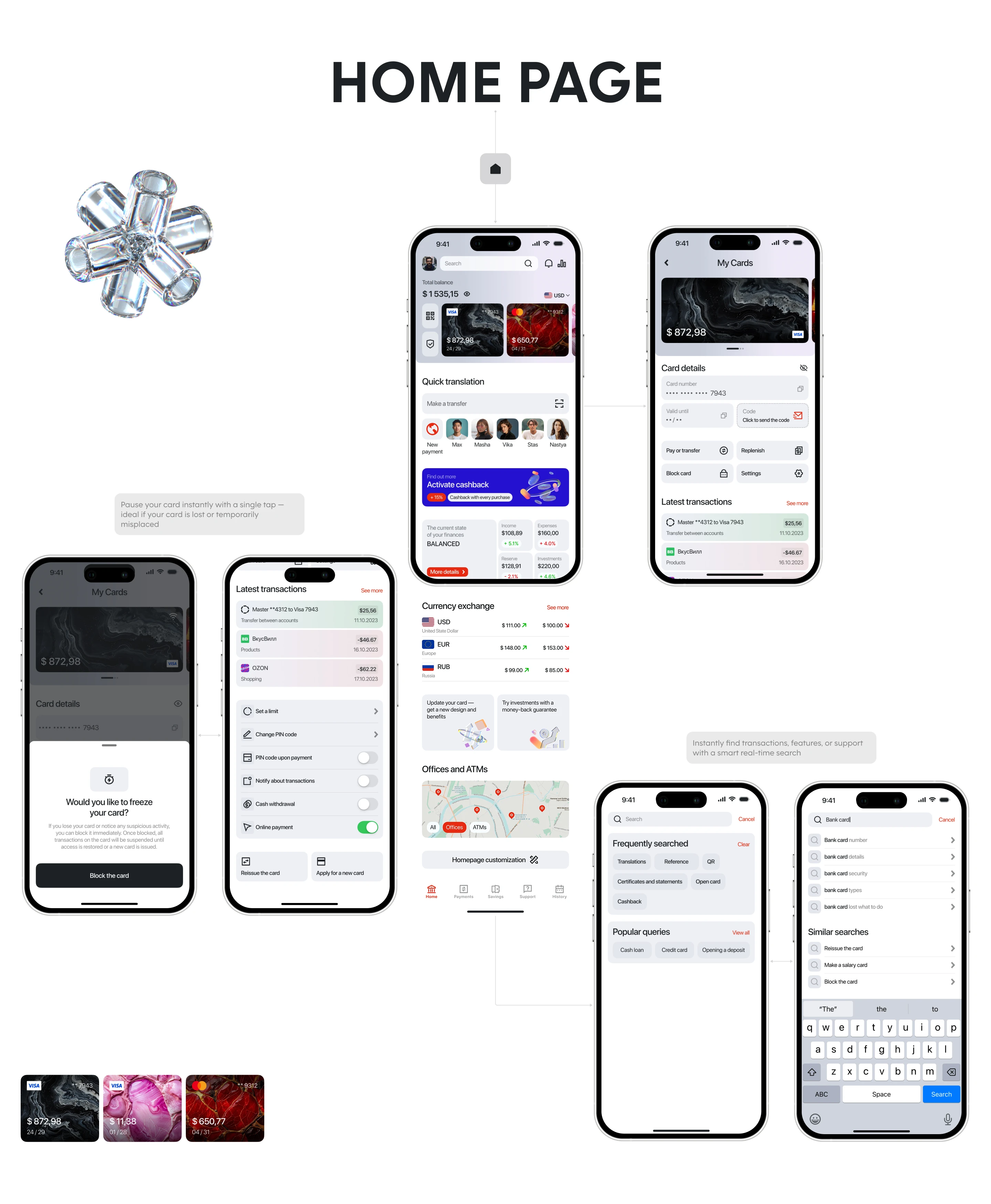 CEREON Mobile Banking App UX/UI Design — Изображение №4 — Интерфейсы на Dprofile