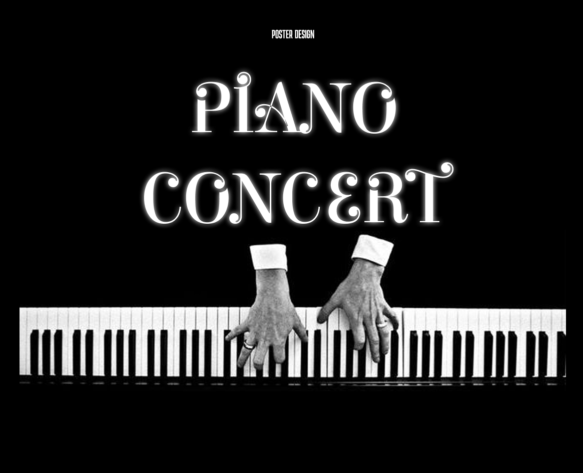 Piano concert. Poster design — Интерфейсы, Графика на Dprofile