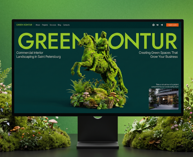 Green Kontur UX/UI — Интерфейсы на Dprofile