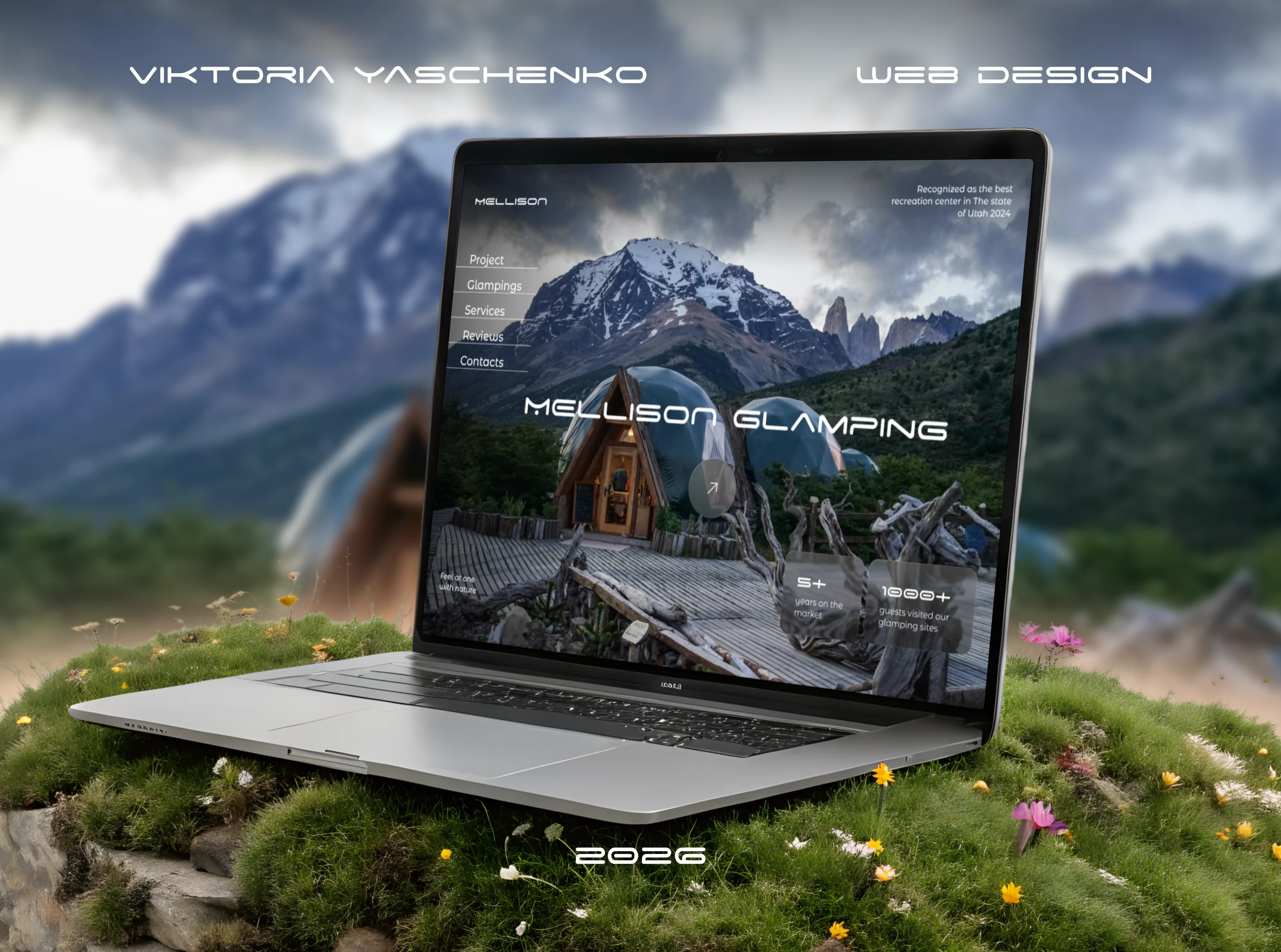 Landing page for a recreation center | Glamping — Изображение №1 — Интерфейсы, Брендинг на Dprofile