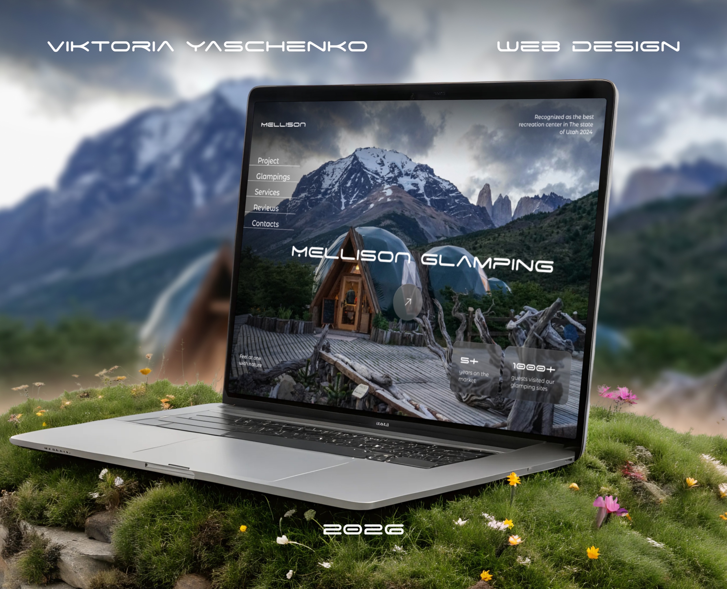 Landing page for a recreation center | Glamping — Интерфейсы, Брендинг на Dprofile