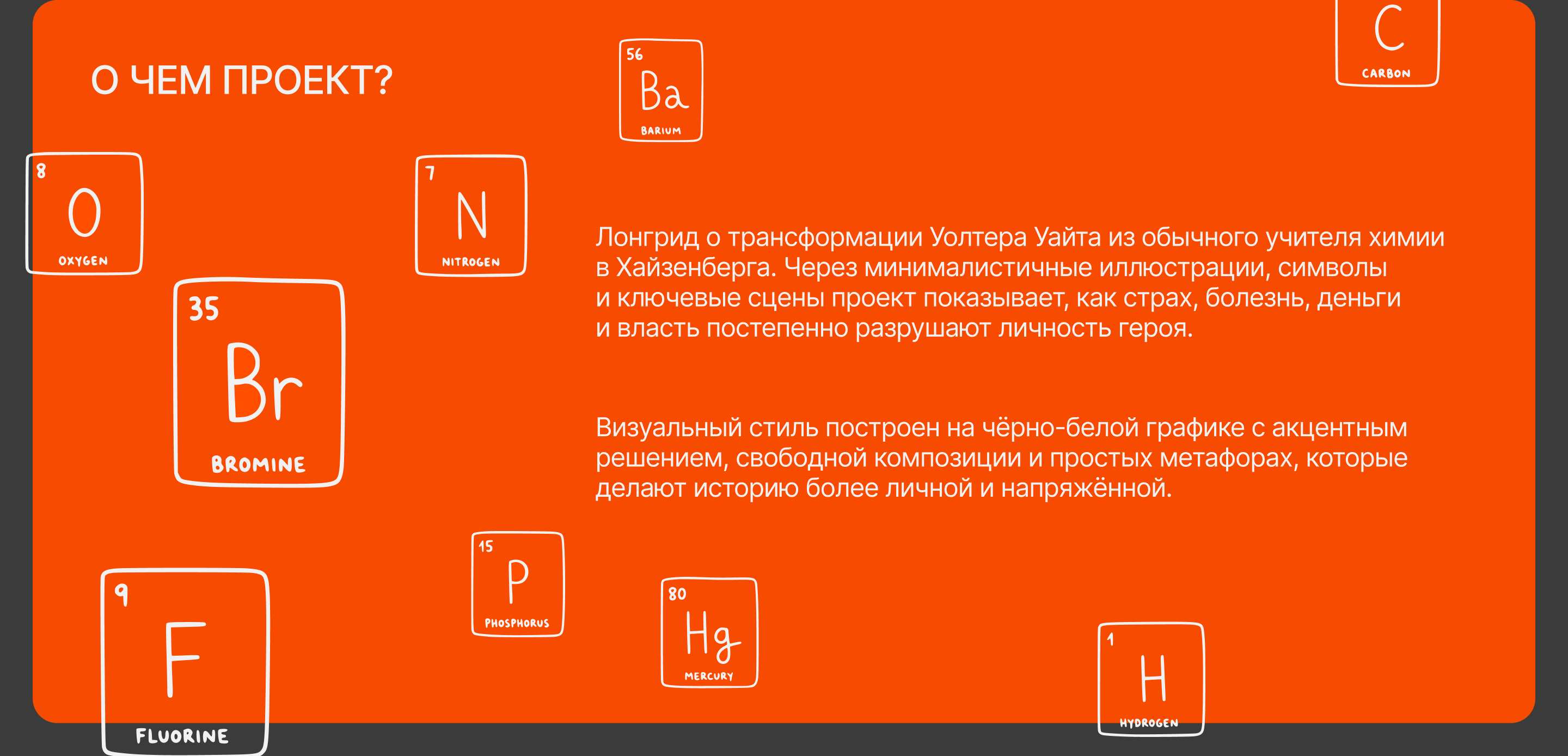 Лонгрид. Во все тяжкие: цепная реакция судьбы — Изображение №2 — Интерфейсы, Иллюстрация на Dprofile