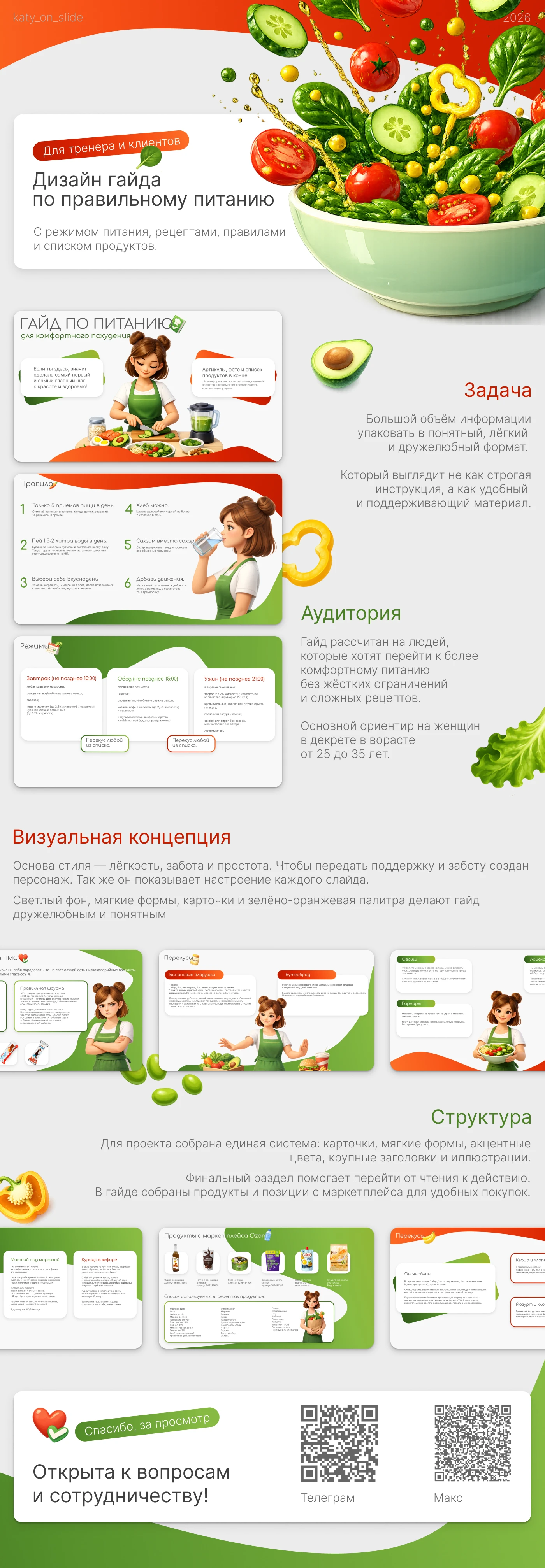 Дизайн гайда по правильному питанию — Изображение №1 — Маркетинг, Нейро на Dprofile
