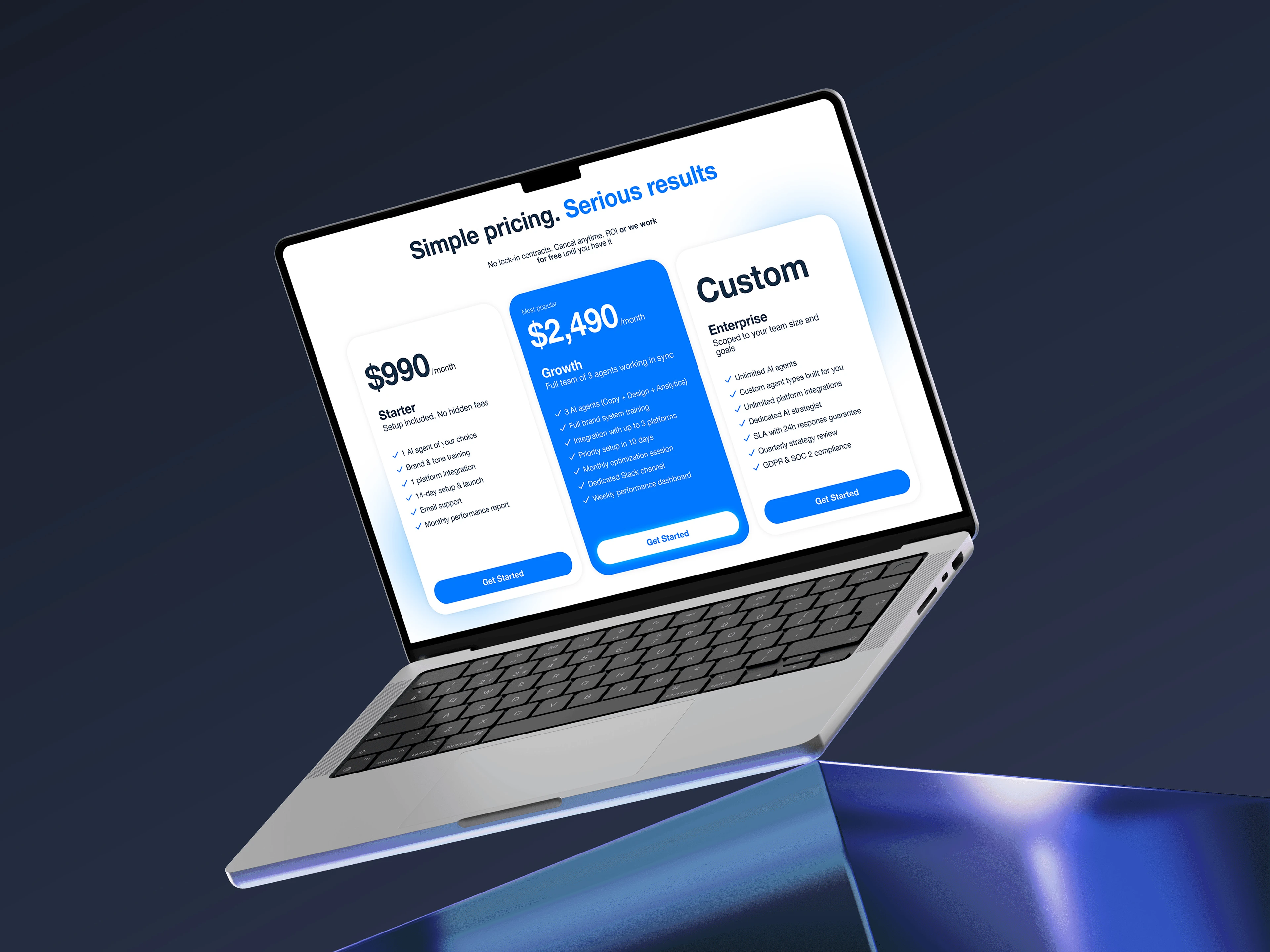 AI Workforce Landing Page - NEUROCORE — Изображение №5 — Интерфейсы, Нейро на Dprofile