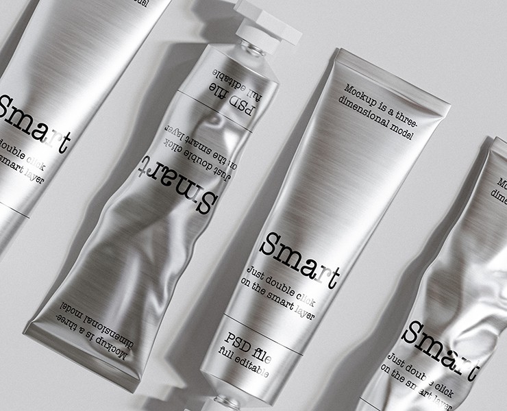 Aluminum Tube Mockup Set — Брендинг, 3D на Dprofile