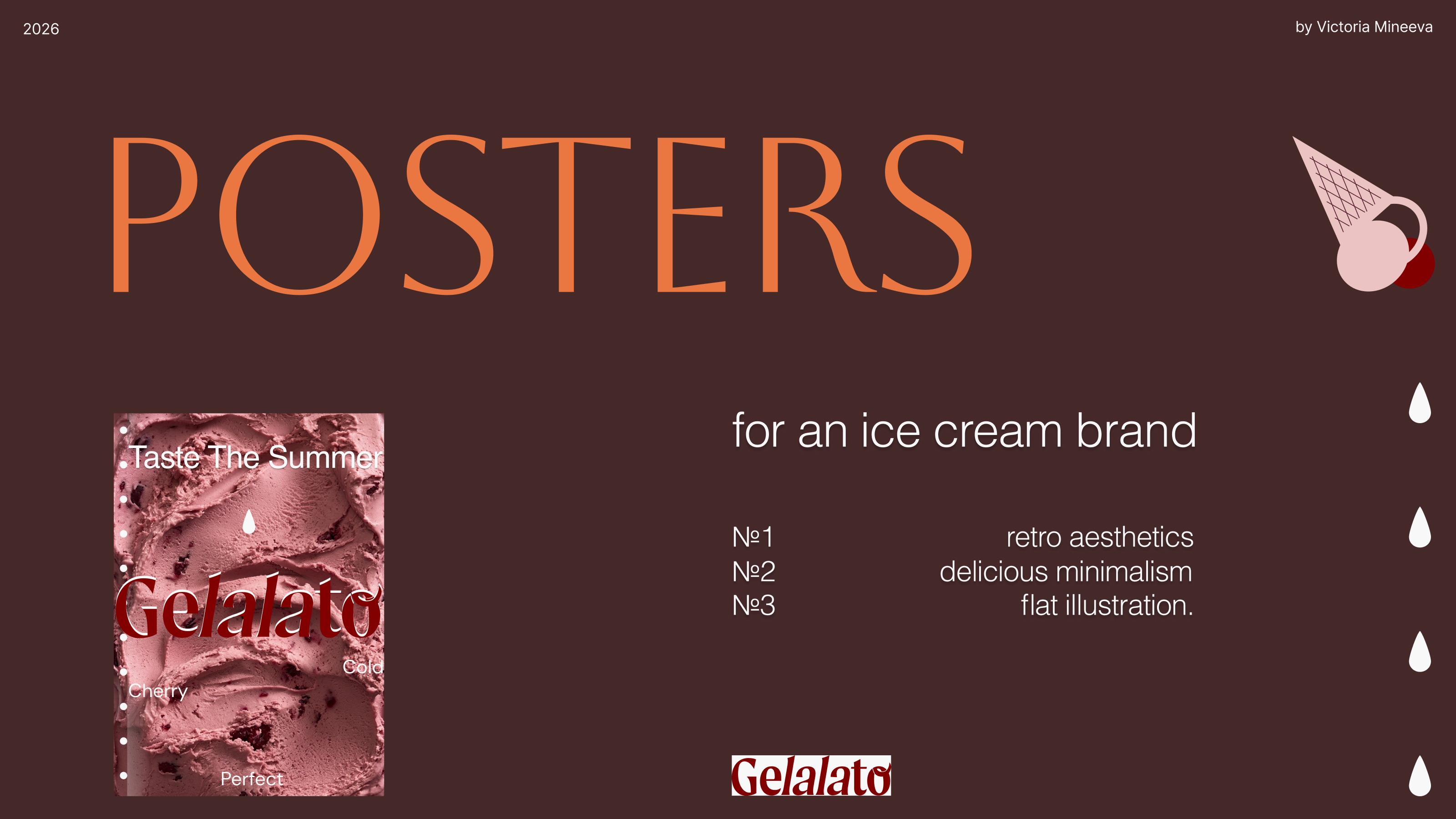 Posters for ice cream brand — Изображение №1 — Графика на Dprofile