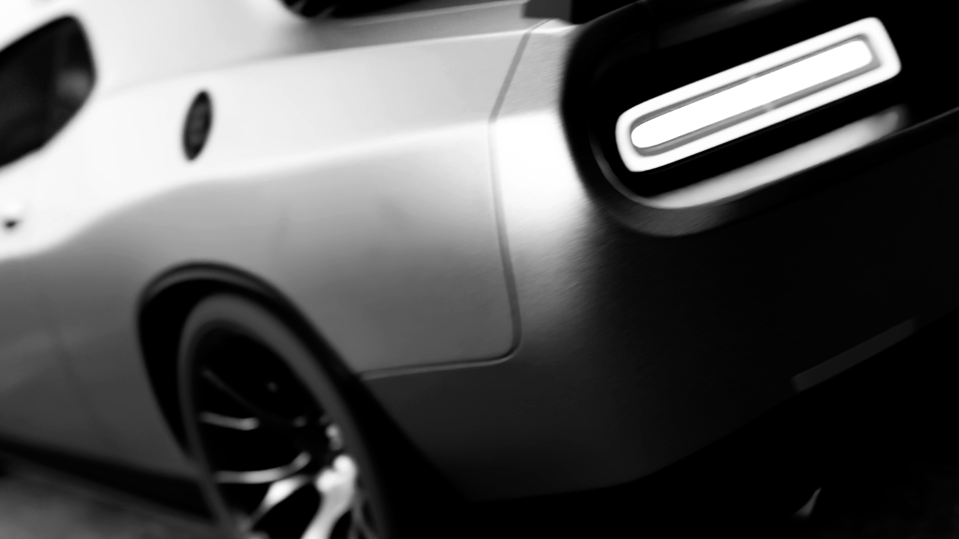 DODGE CHALLENGER. BLACK AND WHITE. — Изображение №6 — 3D, Анимация на Dprofile