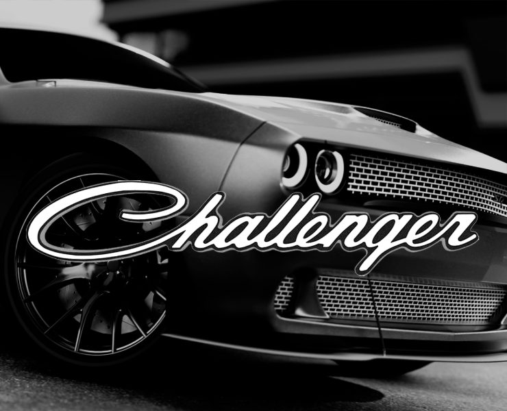 DODGE CHALLENGER. BLACK AND WHITE. — 3D, Анимация на Dprofile