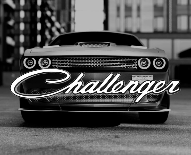 DODGE CHALLENGER. BLACK AND WHITE. — 3D, Анимация на Dprofile