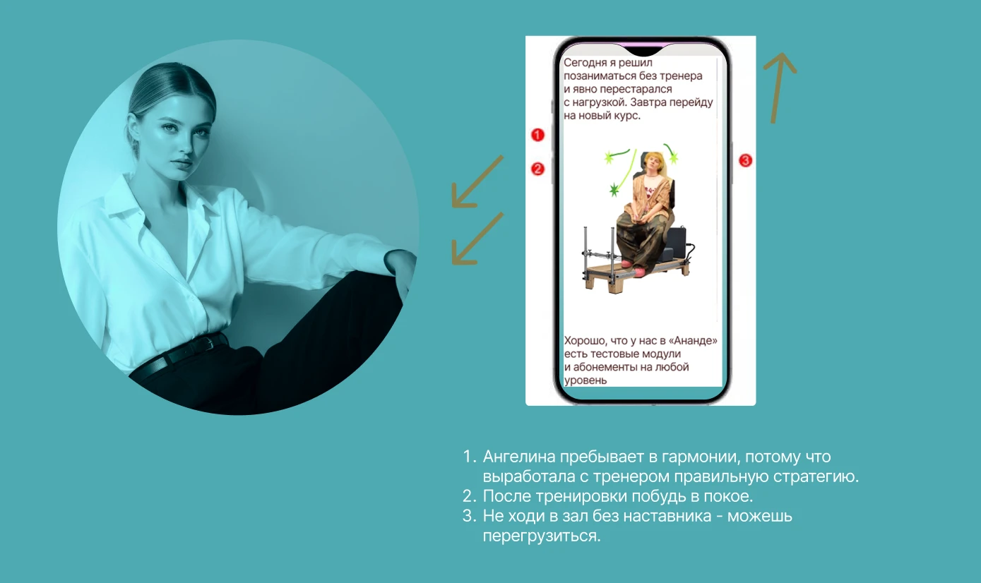Кейс сайта пилатес-студии "Ananda Spase" — Изображение №6 — Интерфейсы, Брендинг на Dprofile
