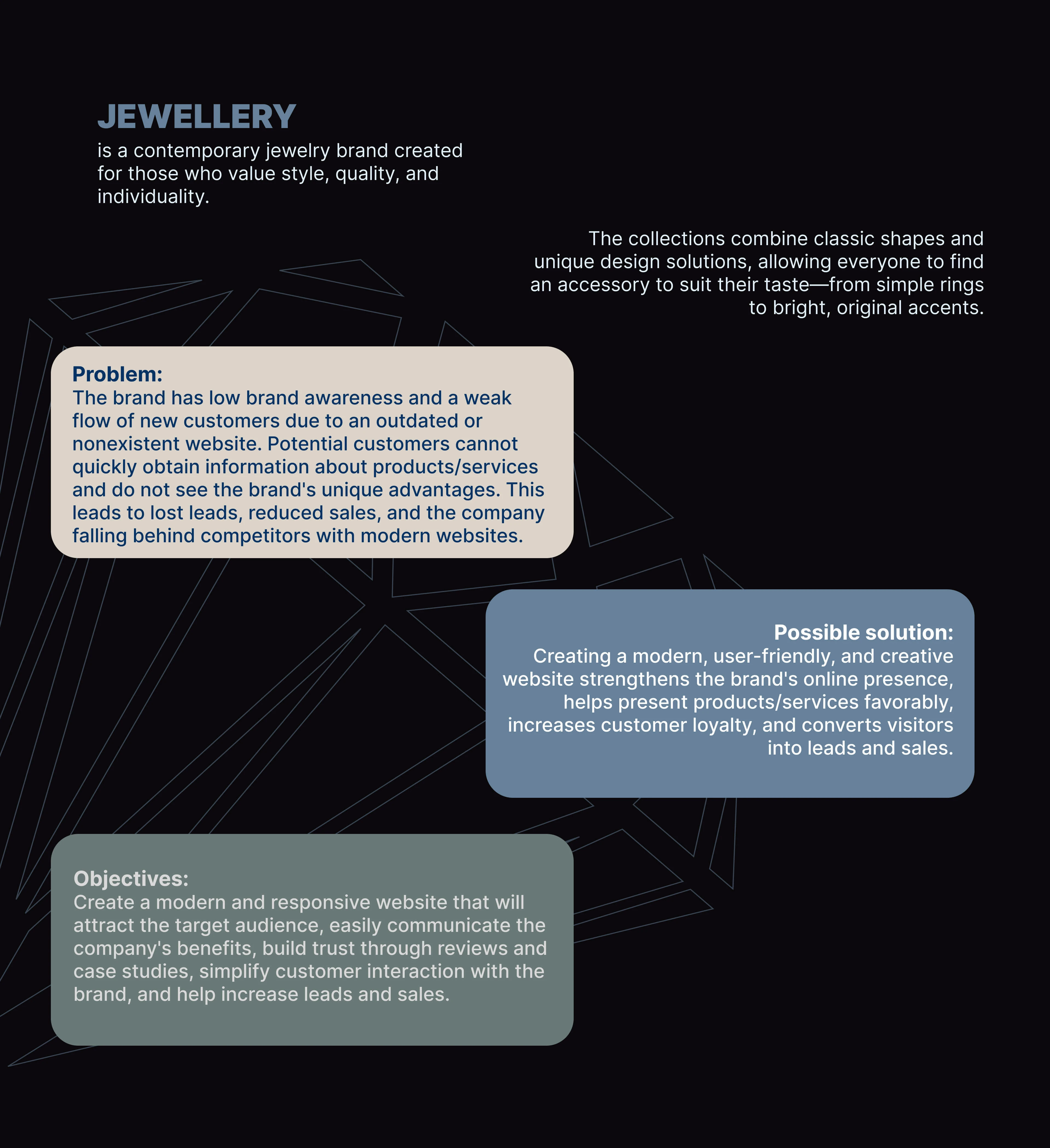 JEWELLERY|website for a store — Изображение №2 — Интерфейсы на Dprofile