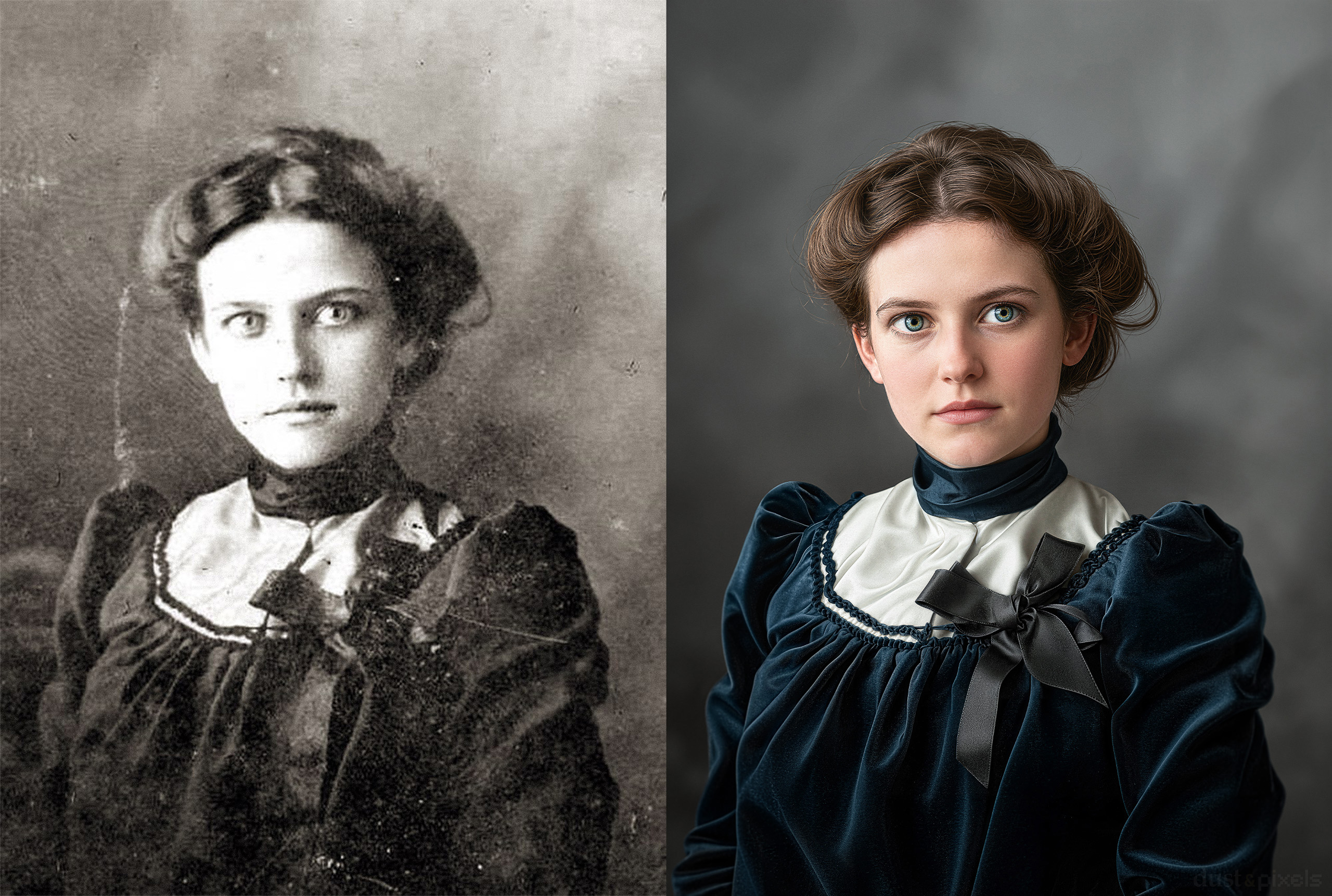 Девушка из 1903 года: Фрэнсис Ли Харрис — Изображение №1 — Графика, Нейро на Dprofile