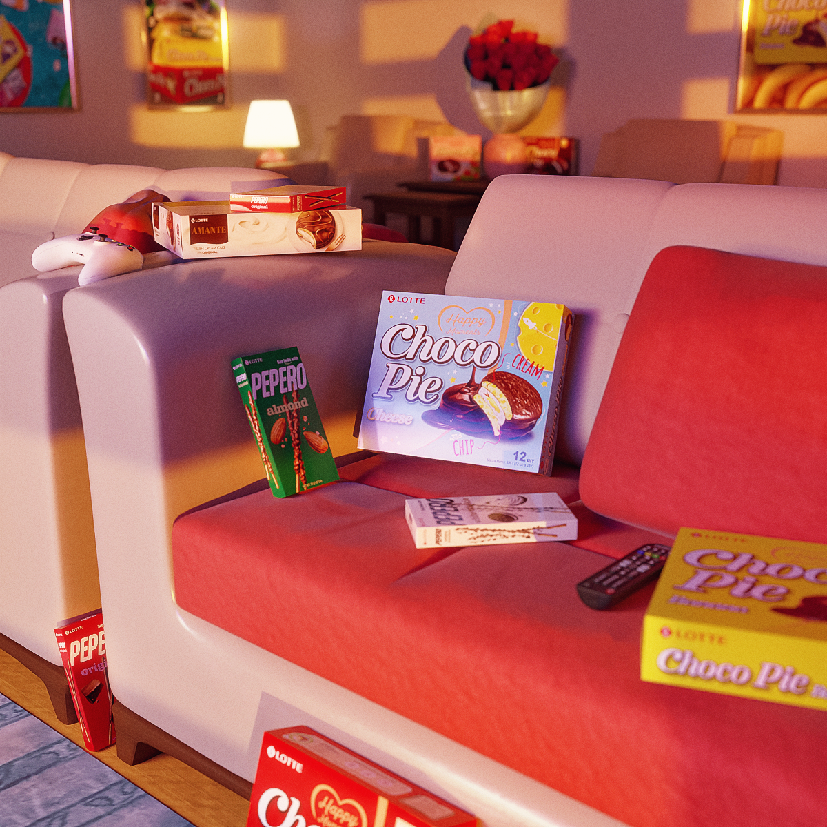 Компания Lotte. Баннеры. 3D. Ретушь — Изображение №3 — Графика, 3D на Dprofile